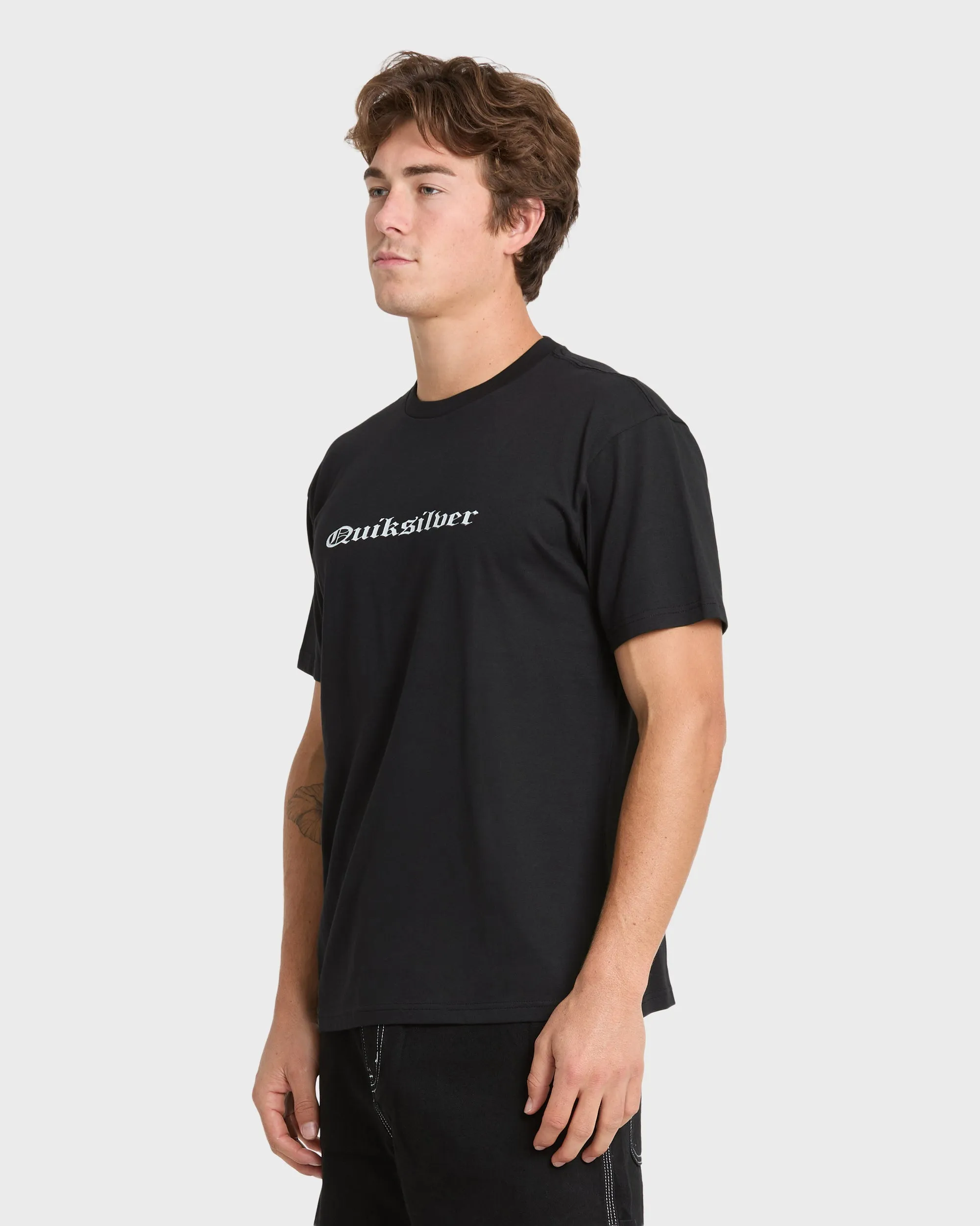 Chrome English Short Sleeve Knit T-Shirt - Black sold by Quiksilver product image thumbnail 3