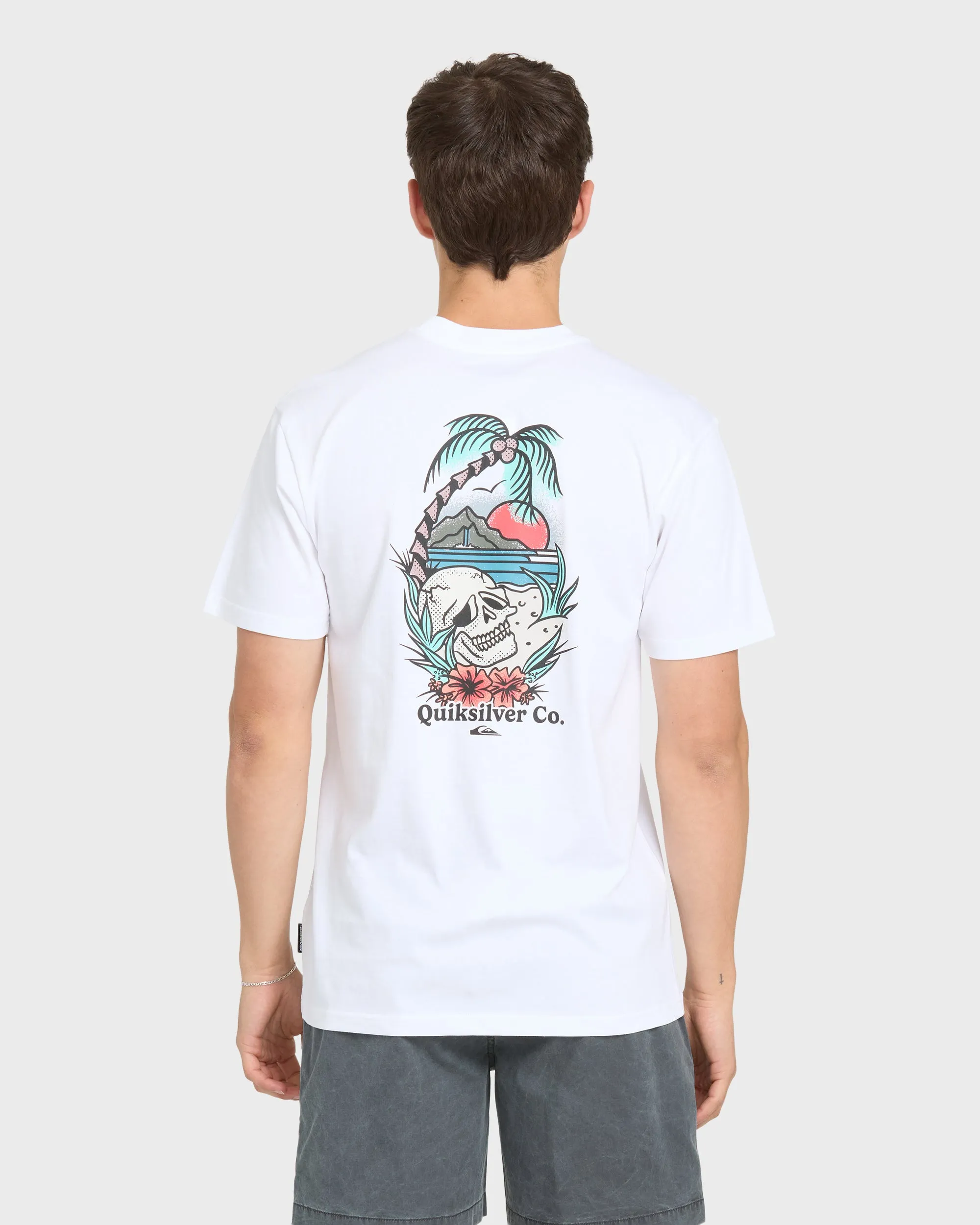 Staycation Short Sleeve Cotton T-Shirt - White sold by Quiksilver product image thumbnail 2