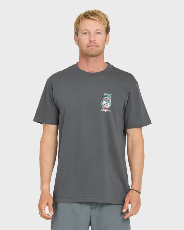 Staycation Short Sleeve Cotton T-Shirt - Iron Gate made by Quiksilver