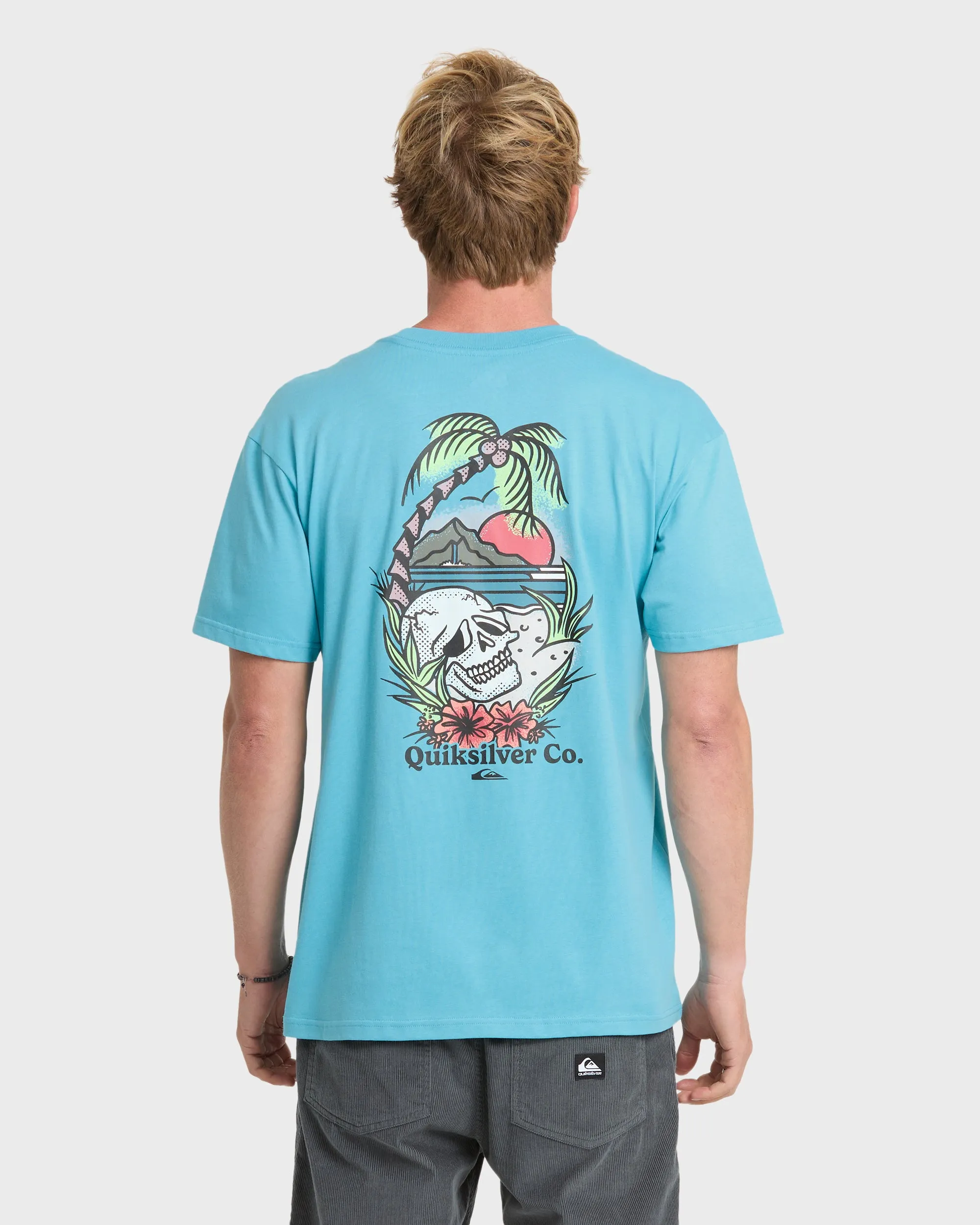 Staycation Short Sleeve Cotton T-Shirt - Crystal Seas sold by Quiksilver product image thumbnail 2