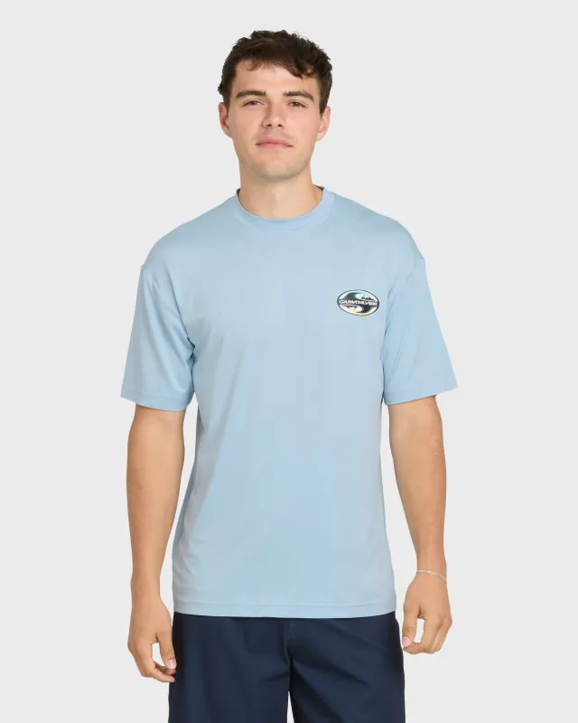 All Day Graphic 50 UPF Short Sleeve Surf Tee - Skyway made by Quiksilver