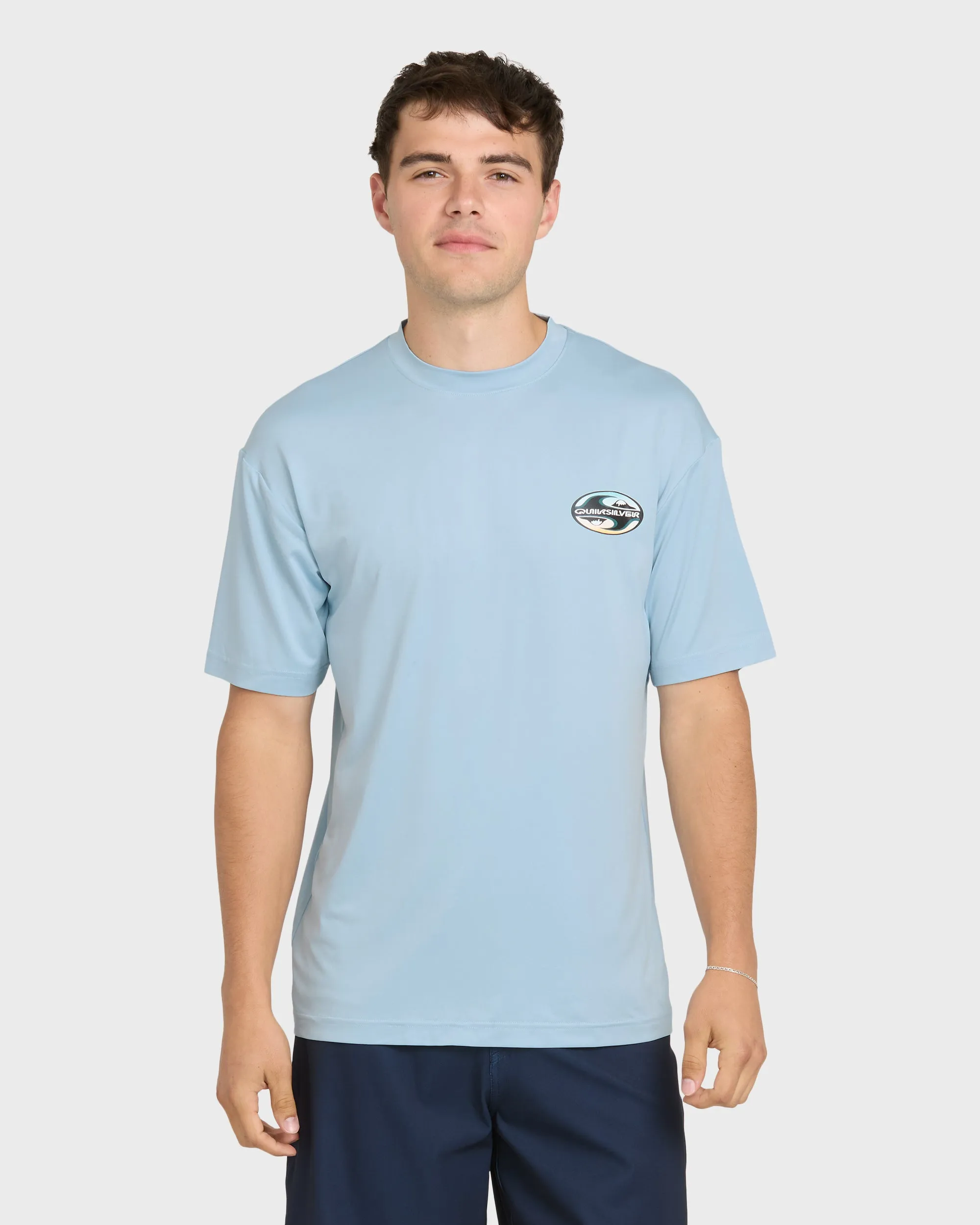 All Day Graphic 50 UPF Short Sleeve Surf Tee - Skyway sold by Quiksilver