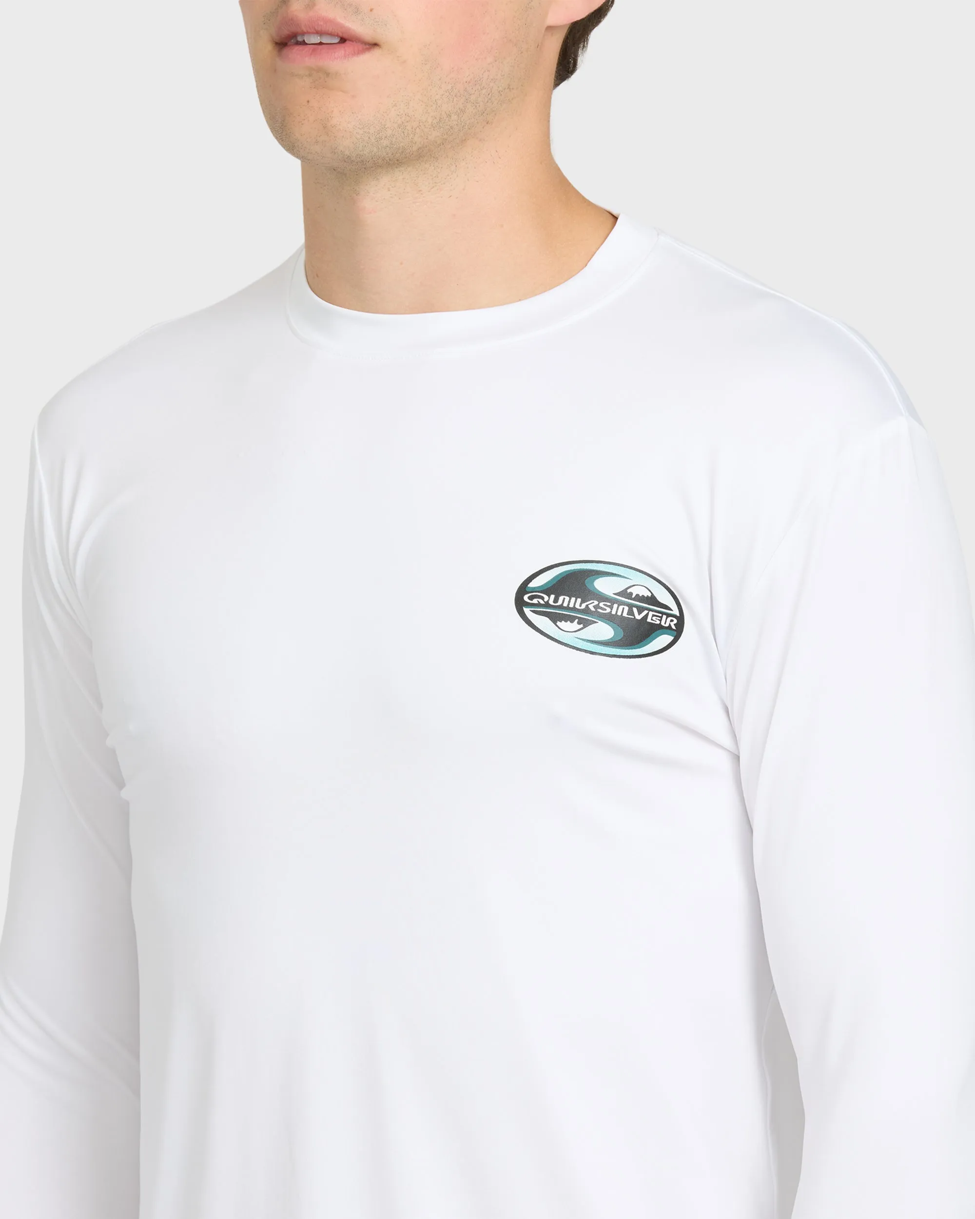 All Day Graphic UPF 50 Long Sleeve Surf Tee - White sold by Quiksilver product image thumbnail 5