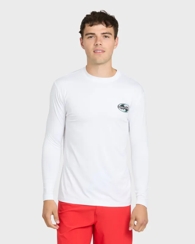 All Day Graphic UPF 50 Long Sleeve Surf Tee - White made by Quiksilver