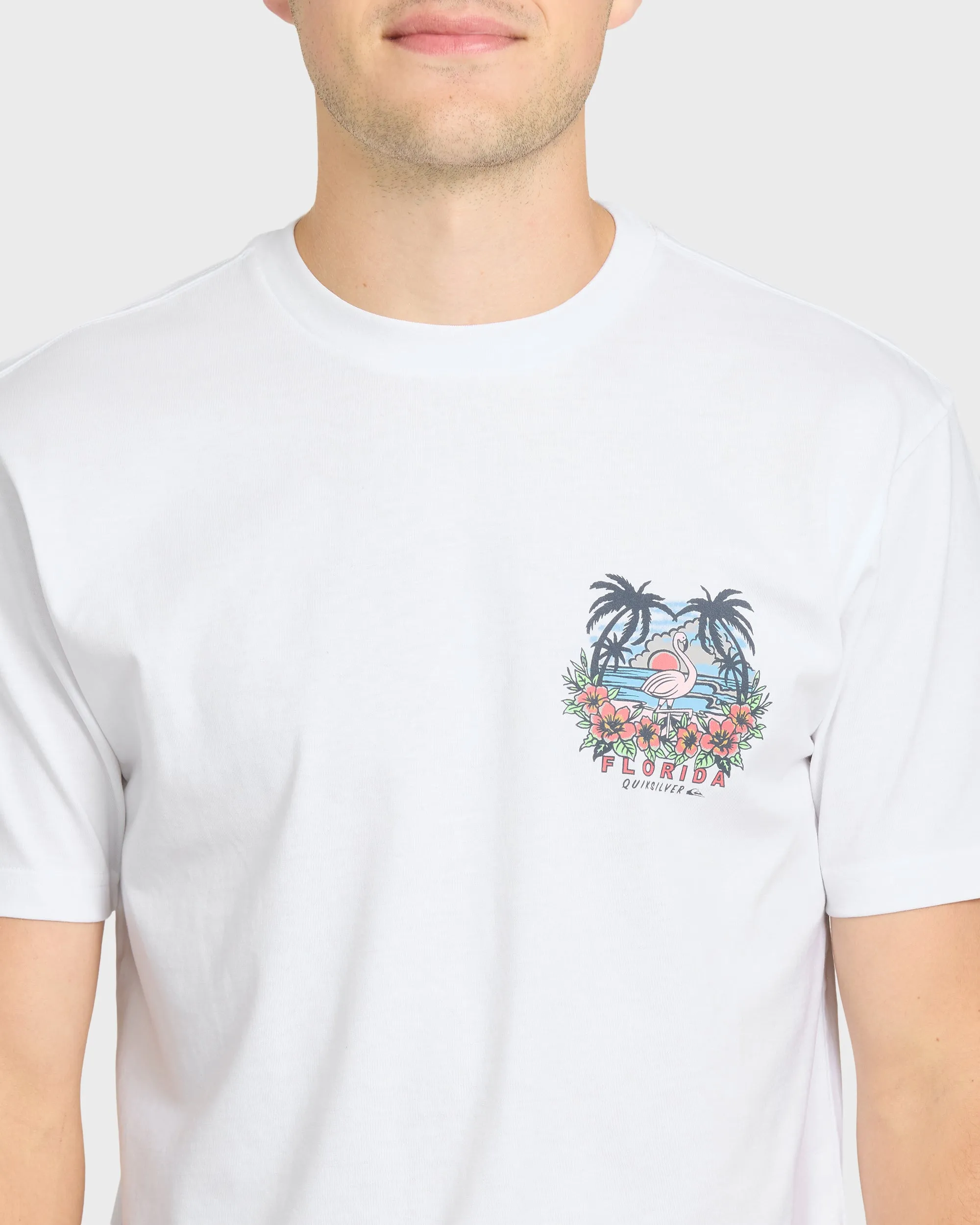 Flamazing Short Sleeve Cotton T-Shirt - White sold by Quiksilver product image thumbnail 5