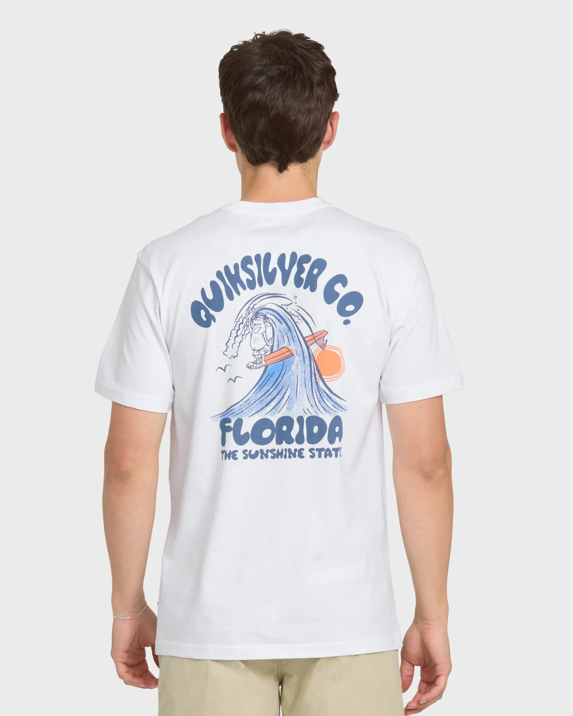 Florida Johnny Short Sleeve Cotton T-Shirt - White sold by Quiksilver product image thumbnail 2