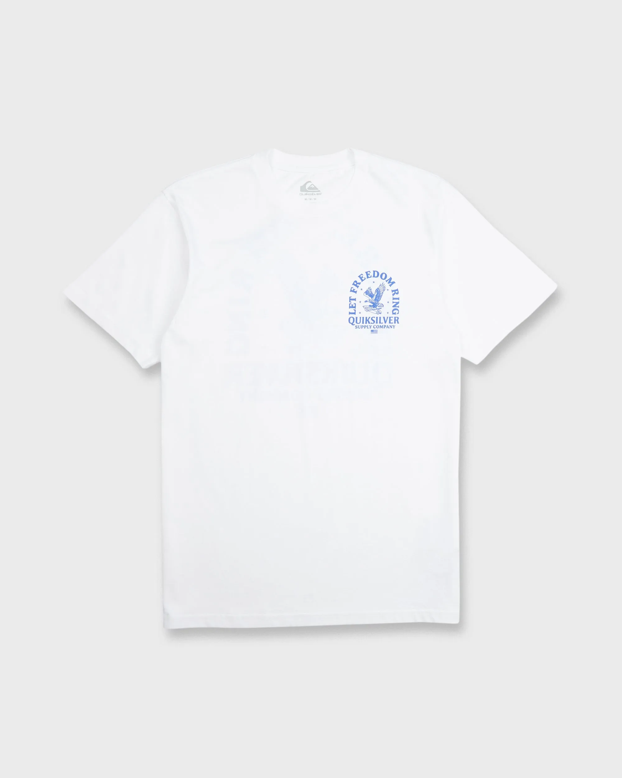 Freedom Ring Short Sleeve Cotton T-Shirt - White sold by Quiksilver