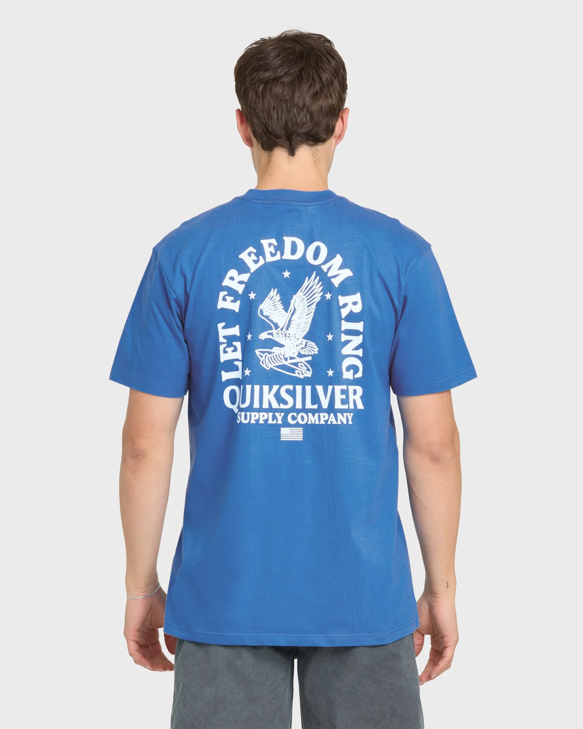 Freedom Ring Short Sleeve Cotton T-Shirt - Nebulas Blue sold by Quiksilver product image thumbnail 2
