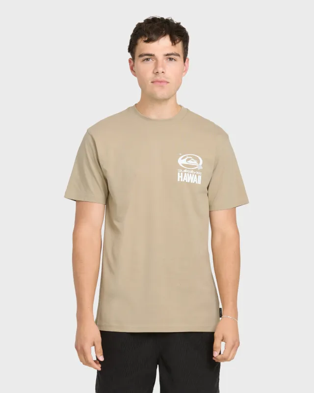 Hawaii Patch Classic Short Sleeve Knit T-Shirt - Seneca Rock made by Quiksilver