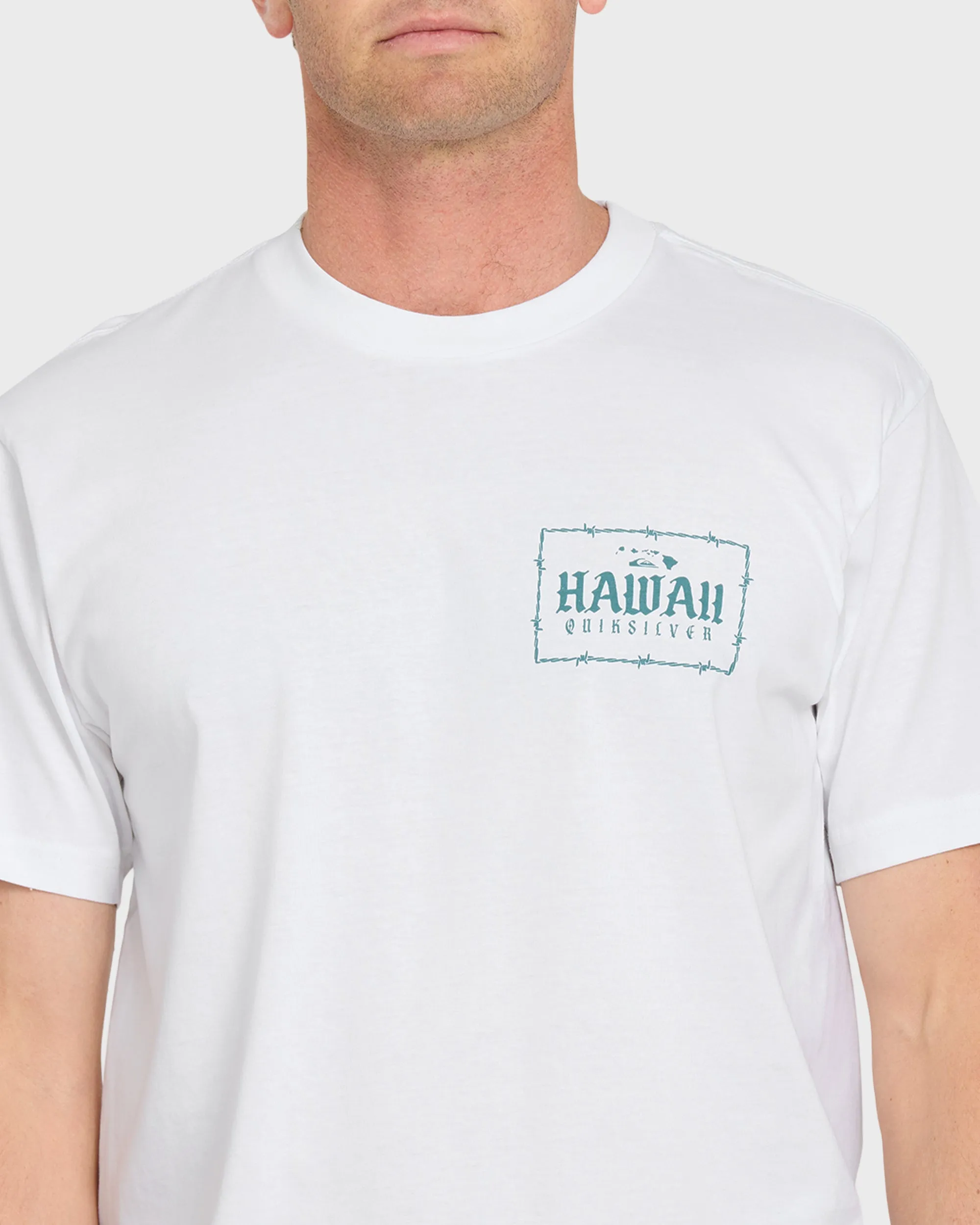 Hawaii Lock Short Sleeve Knit T-Shirt - White sold by Quiksilver product image thumbnail 5