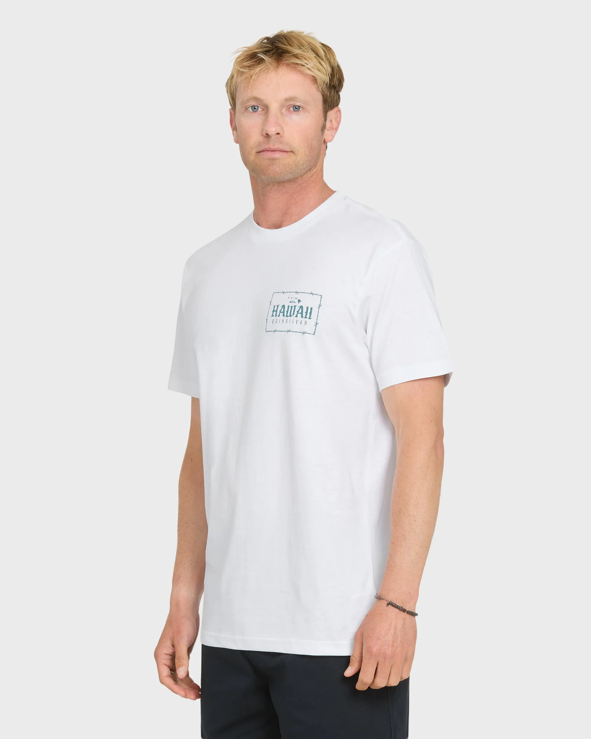 Hawaii Lock Short Sleeve Knit T-Shirt - White sold by Quiksilver product image thumbnail 3
