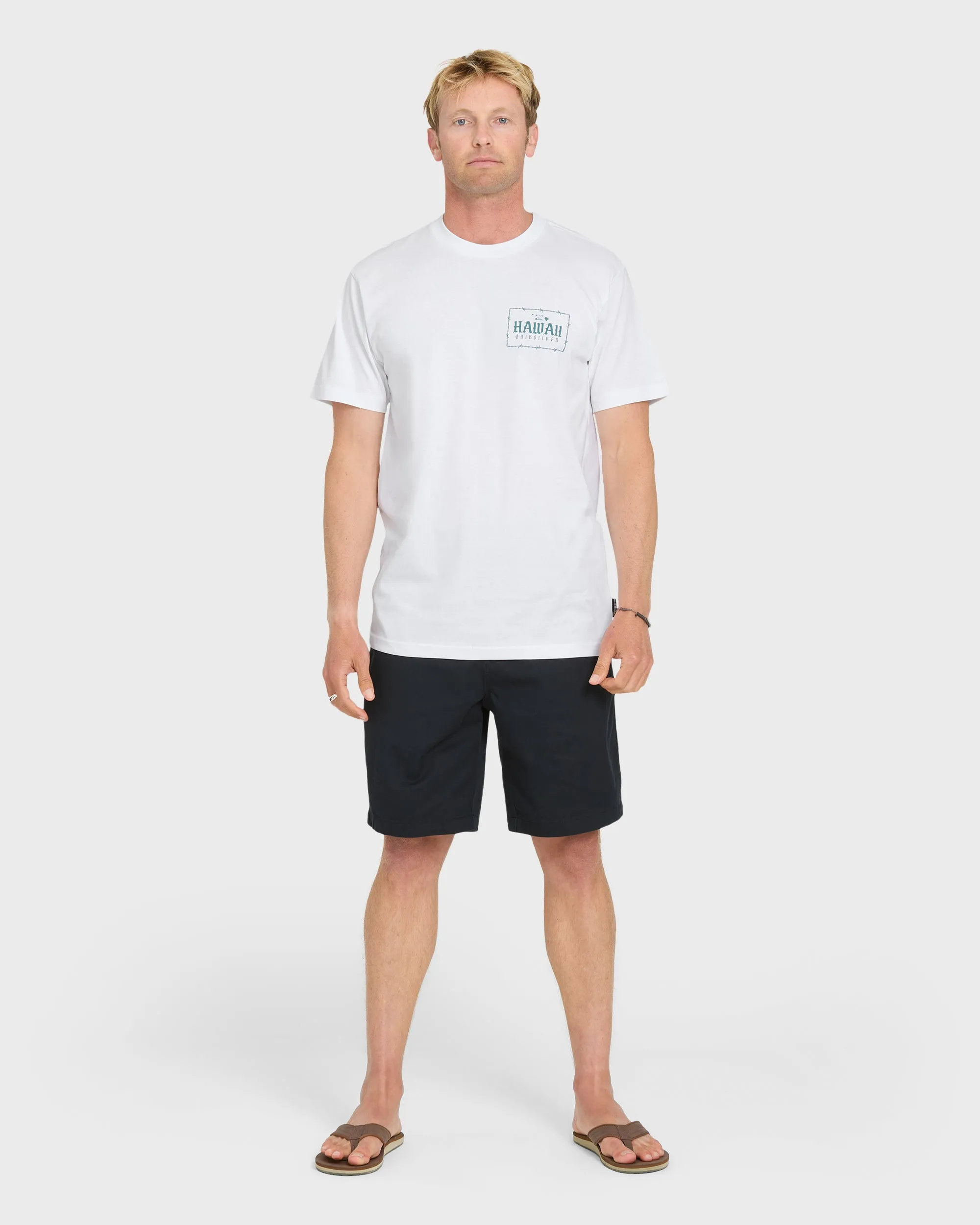Hawaii Lock Short Sleeve Knit T-Shirt - White sold by Quiksilver product image thumbnail 4