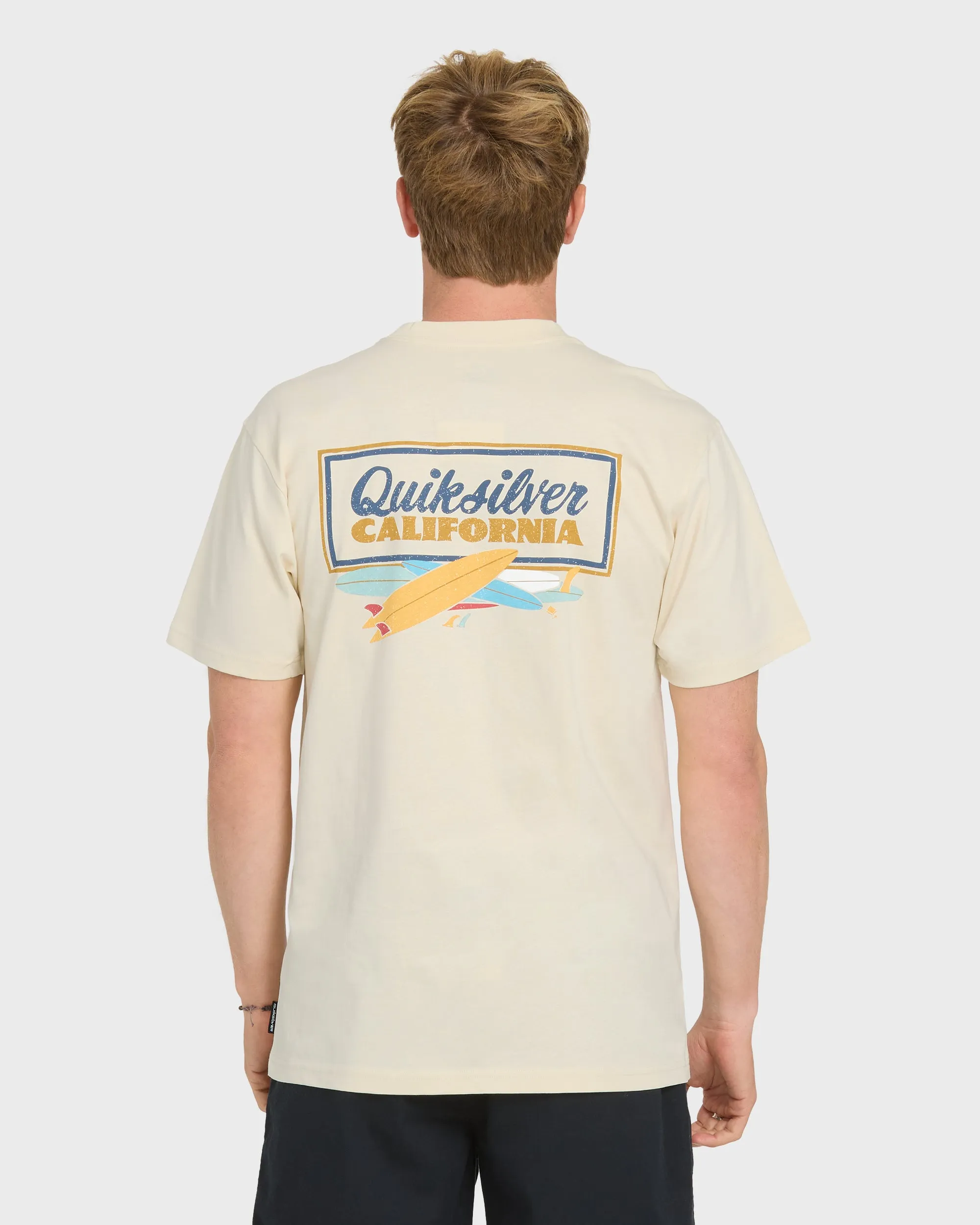 California Quiver Short Sleeve Cotton T-Shirt - Bone White sold by Quiksilver product image thumbnail 2
