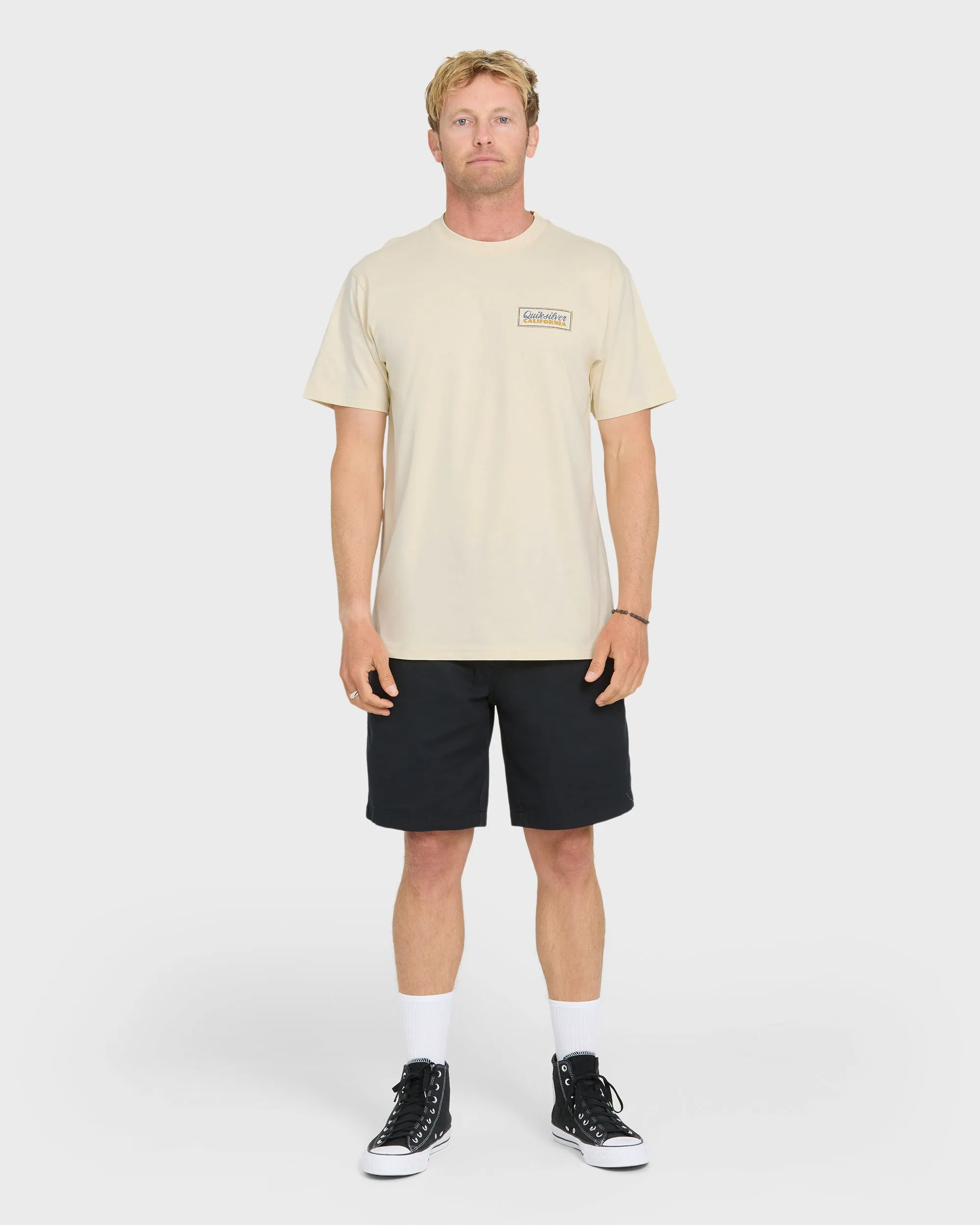 California Quiver Short Sleeve Cotton T-Shirt - Bone White sold by Quiksilver product image thumbnail 4