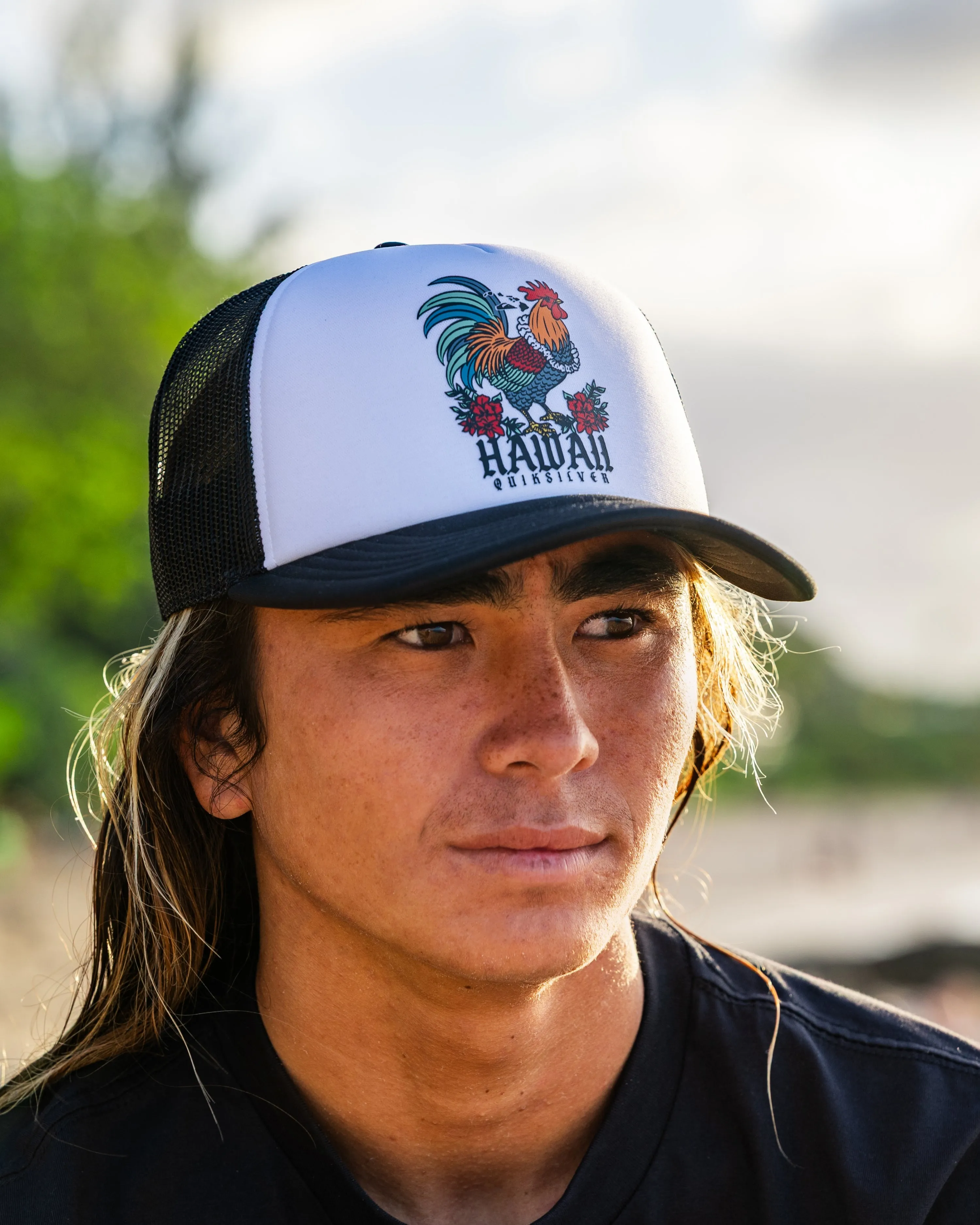 Hawaii Carnage 5-Panel Trucker Hat - White sold by Quiksilver