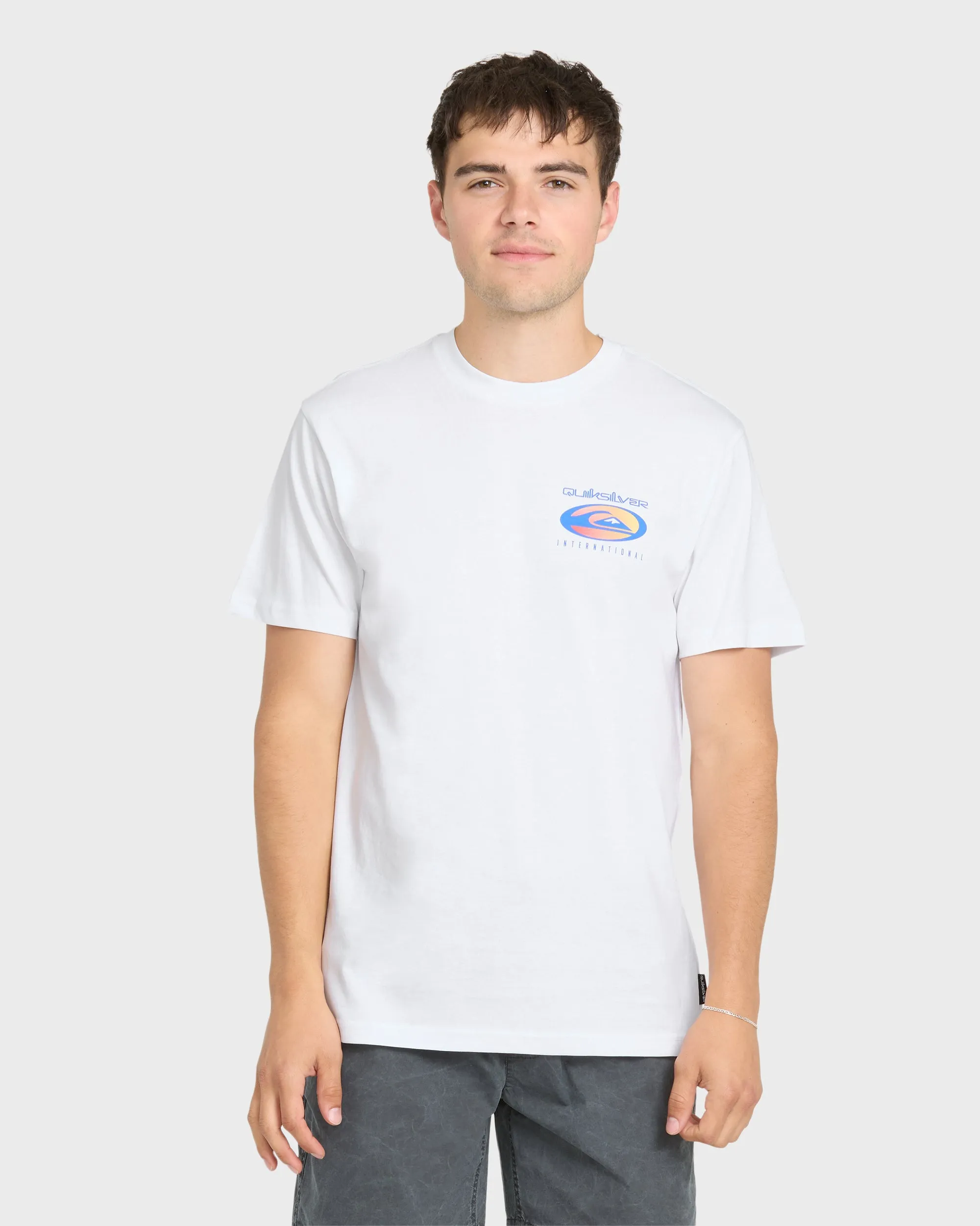 QS International Short Sleeve Knit T-Shirt - White sold by Quiksilver