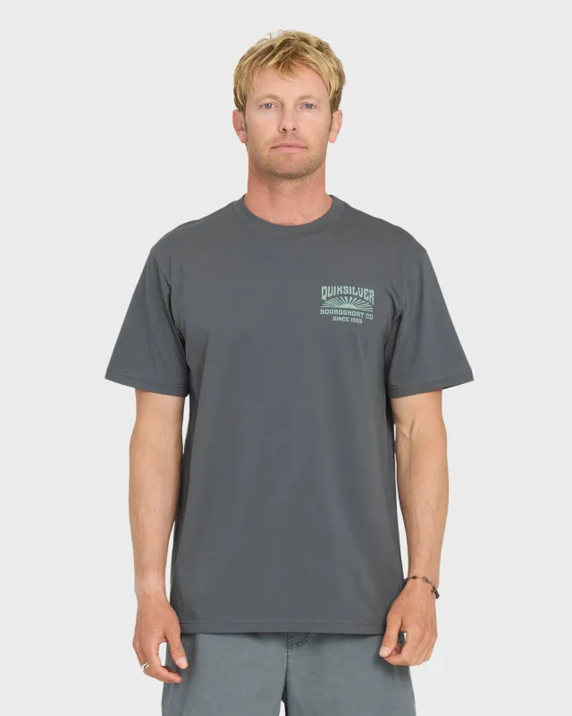 Radiant Flare Short Sleeve Knit T-Shirt - Iron Gate made by Quiksilver