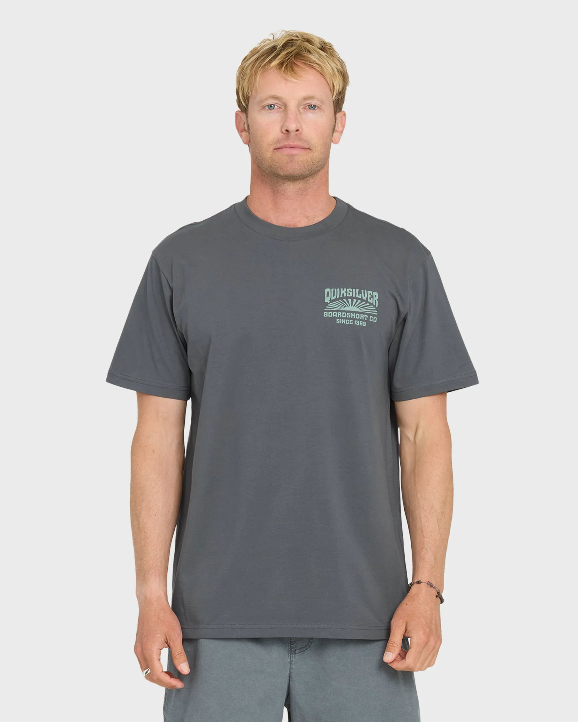 Radiant Flare Short Sleeve Knit T-Shirt - Iron Gate sold by Quiksilver