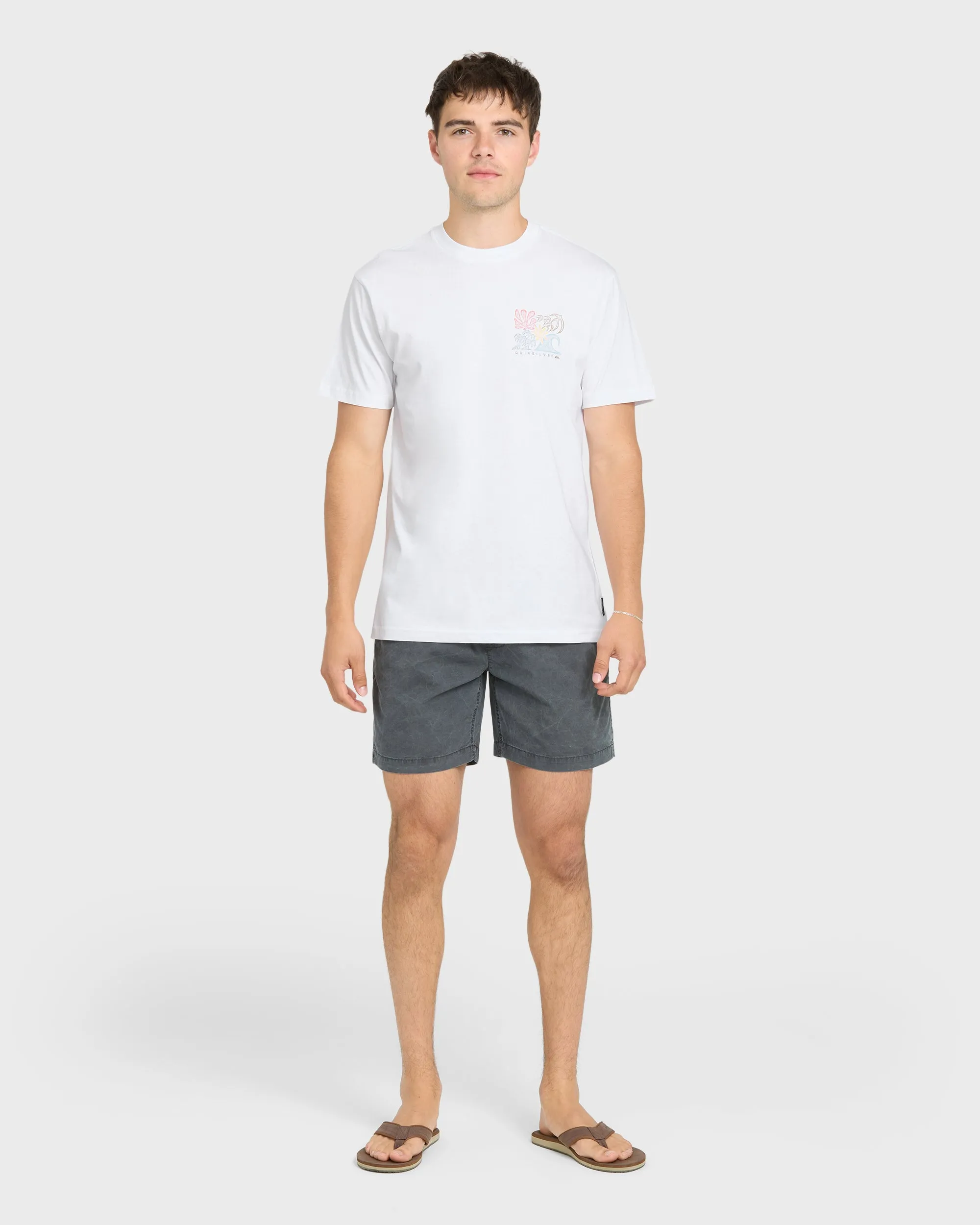 Collage Classic Short Sleeve Knit T-Shirt - White sold by Quiksilver product image thumbnail 4
