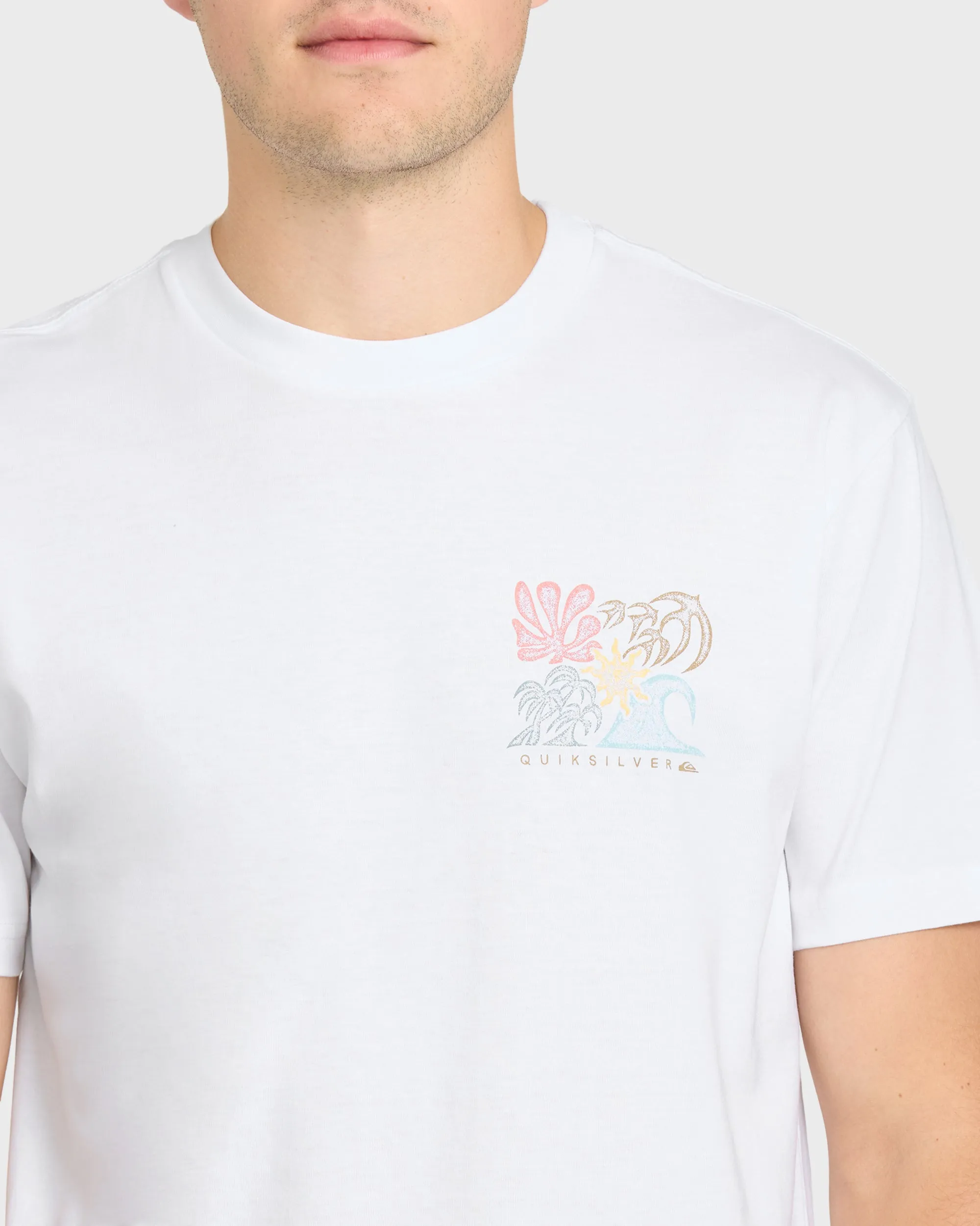Collage Classic Short Sleeve Knit T-Shirt - White sold by Quiksilver product image thumbnail 5