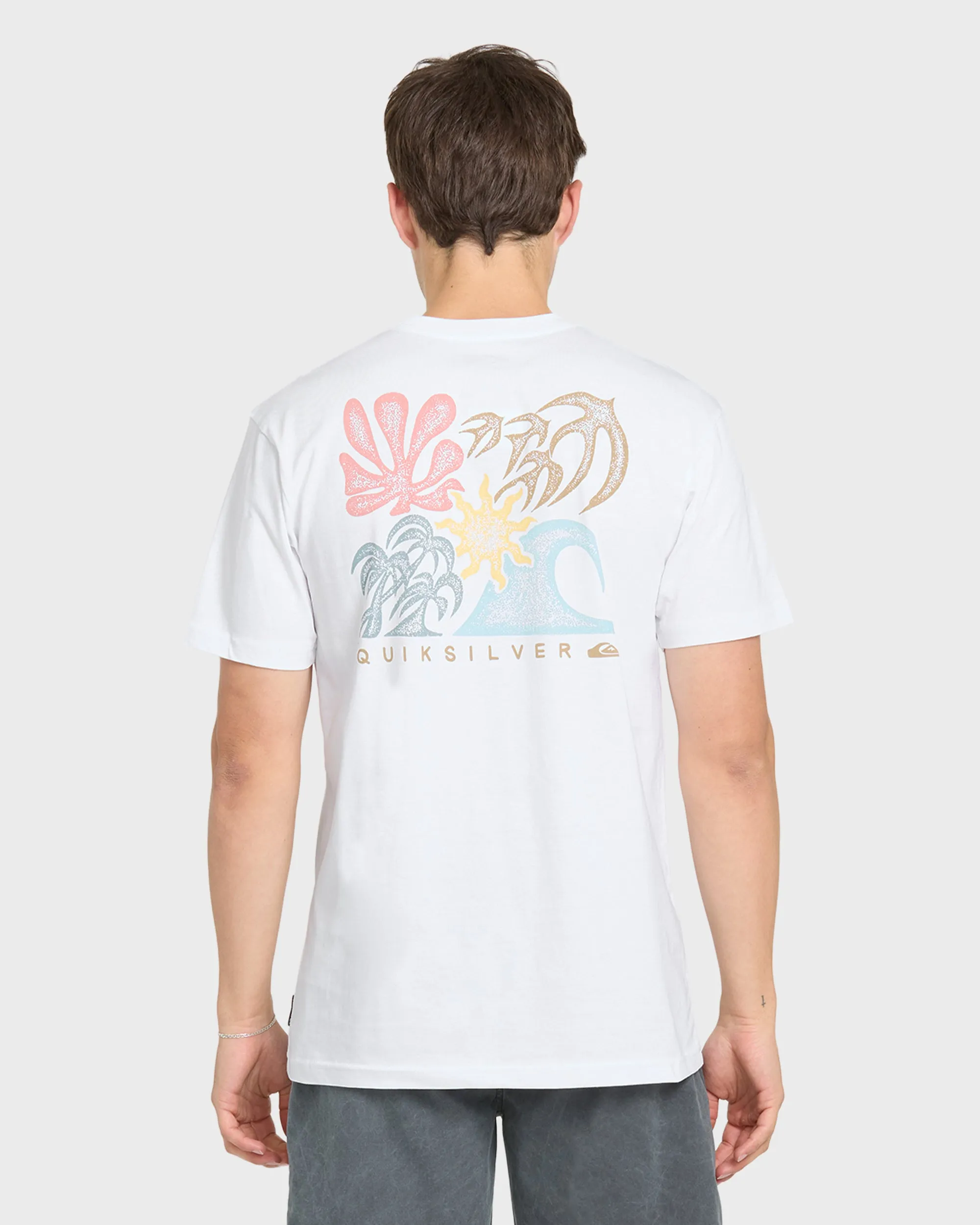 Collage Classic Short Sleeve Knit T-Shirt - White sold by Quiksilver product image thumbnail 2