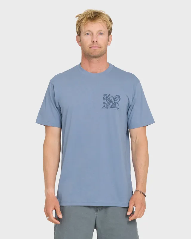 Collage Classic Short Sleeve Knit T-Shirt - Infinity made by Quiksilver
