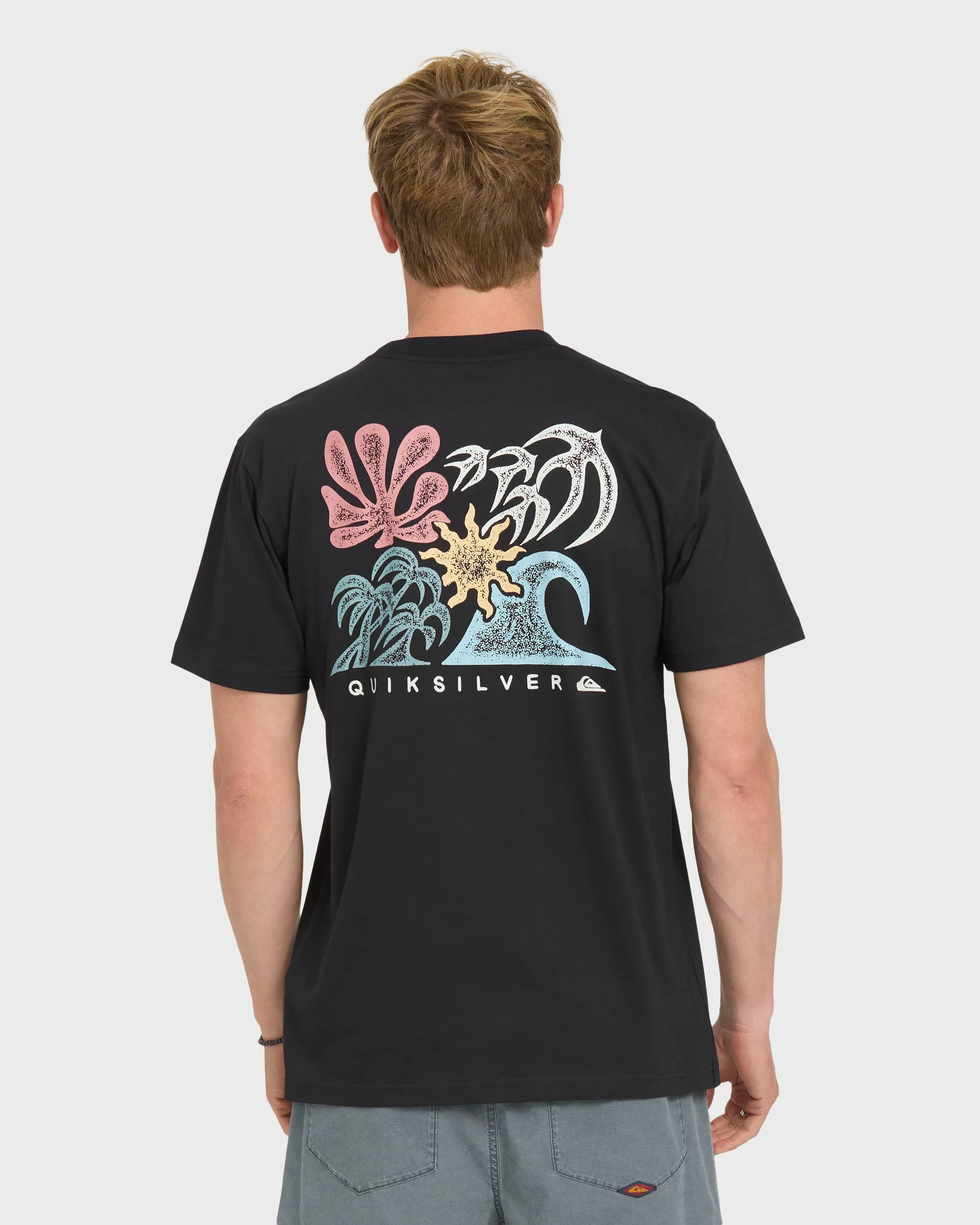 Collage Classic Short Sleeve Knit T-Shirt - Black sold by Quiksilver product image thumbnail 2