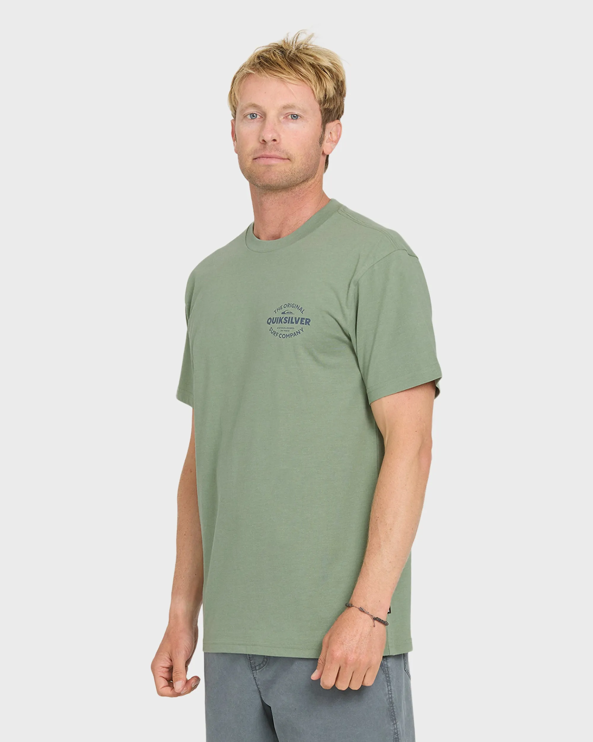 The Shed Short Sleeve Cotton T-Shirt - Lily Pad Heather sold by Quiksilver product image thumbnail 3