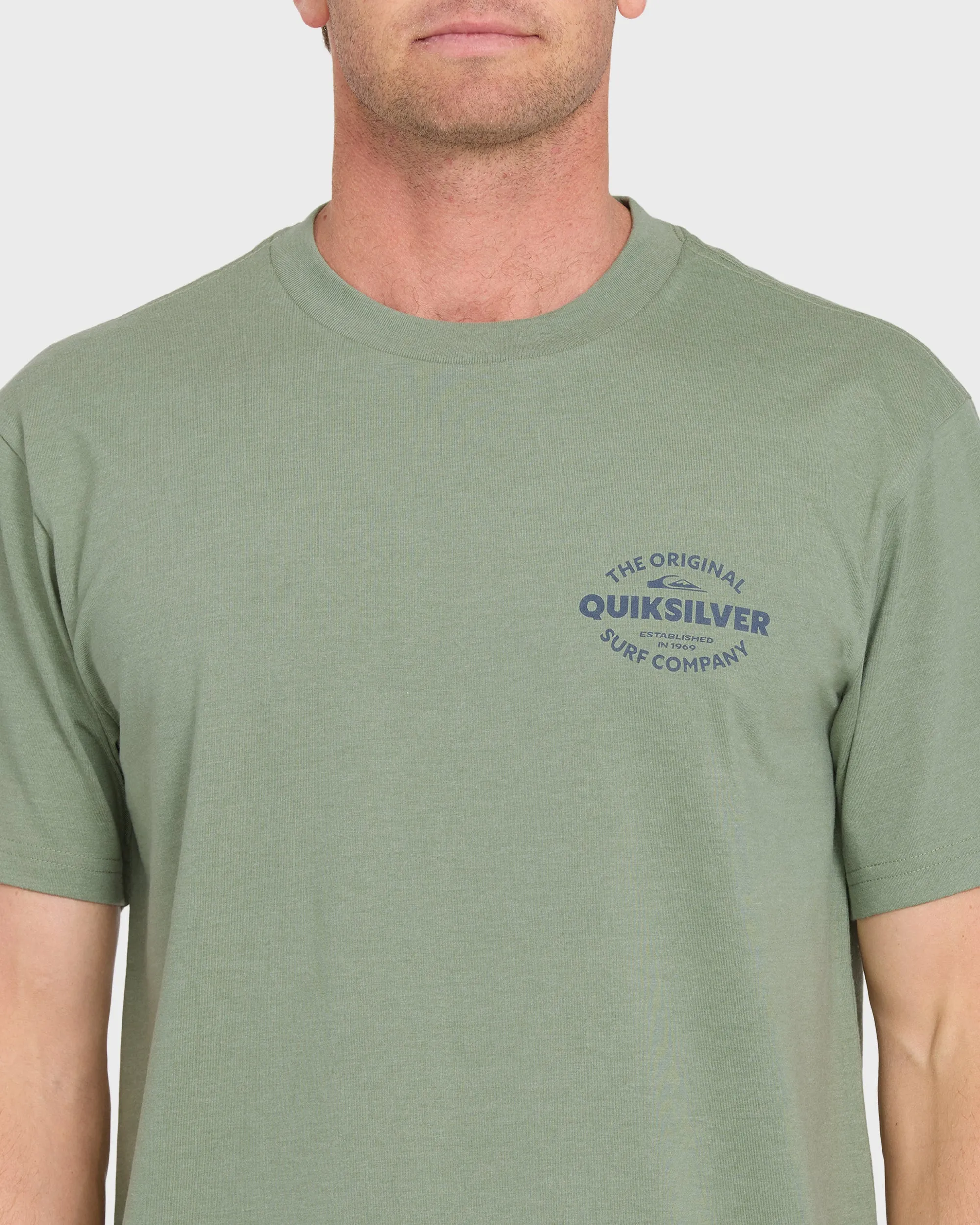 The Shed Short Sleeve Cotton T-Shirt - Lily Pad Heather sold by Quiksilver product image thumbnail 5
