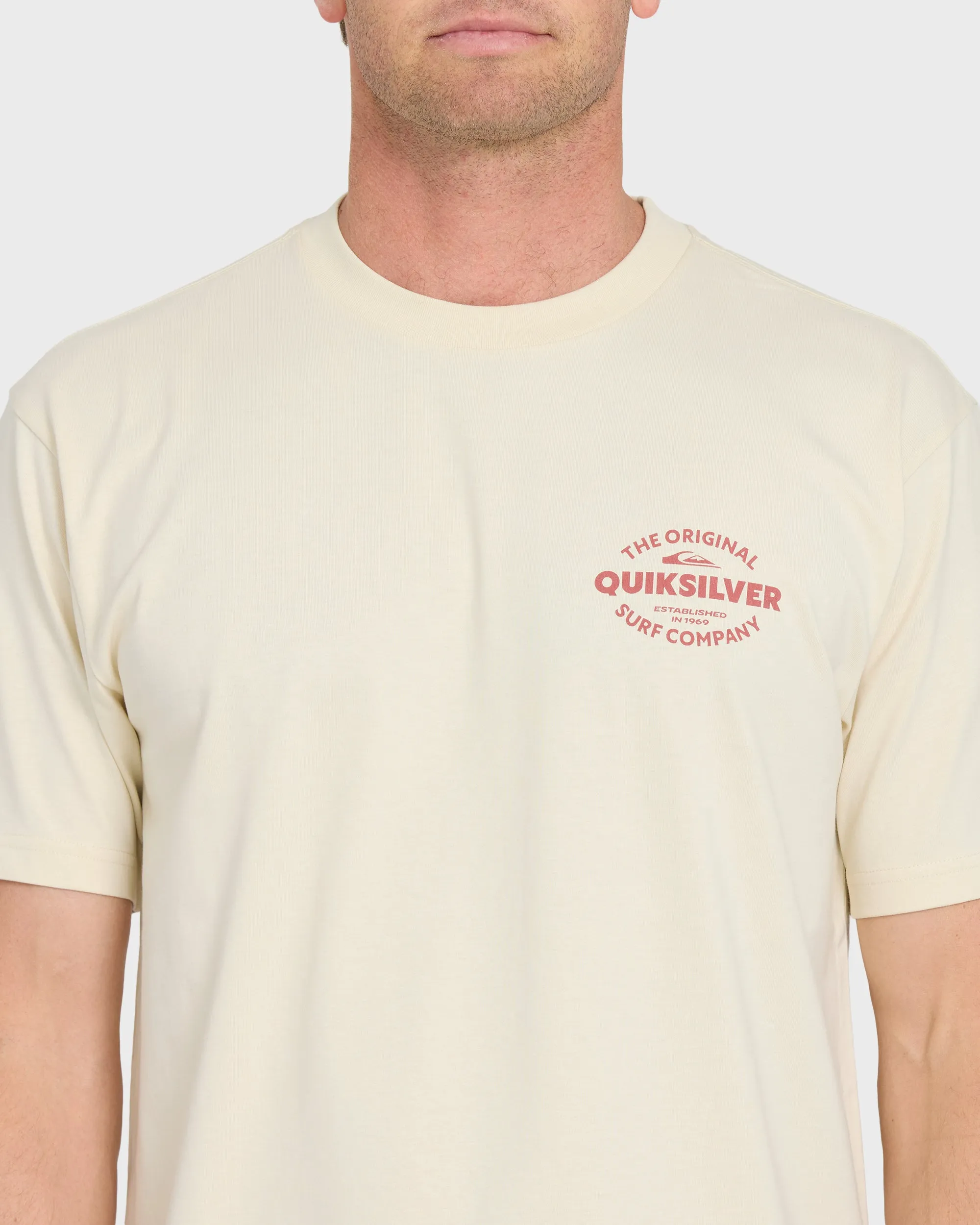 The Shed Short Sleeve Cotton T-Shirt - Bone White sold by Quiksilver product image thumbnail 5