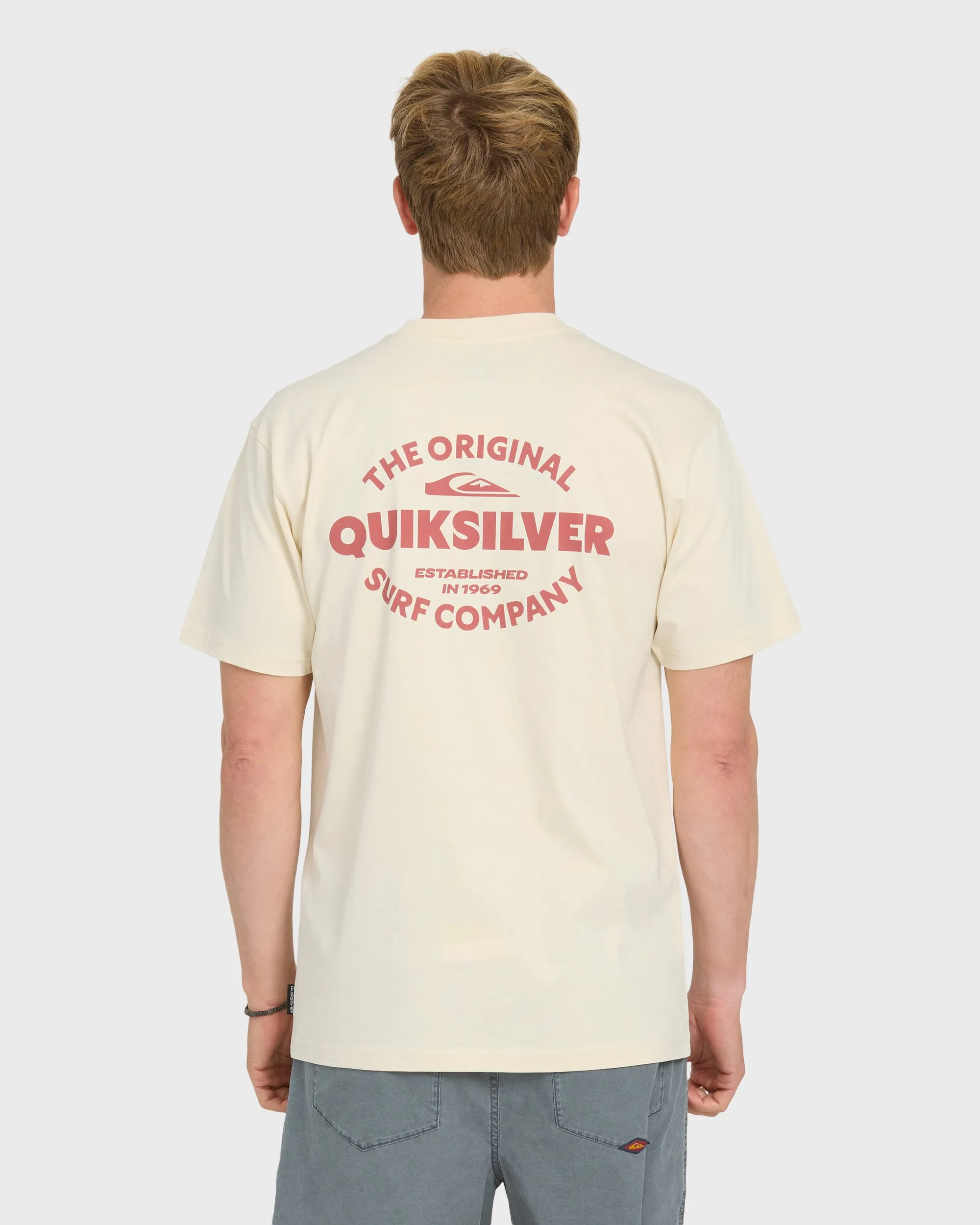 The Shed Short Sleeve Cotton T-Shirt - Bone White sold by Quiksilver product image thumbnail 2