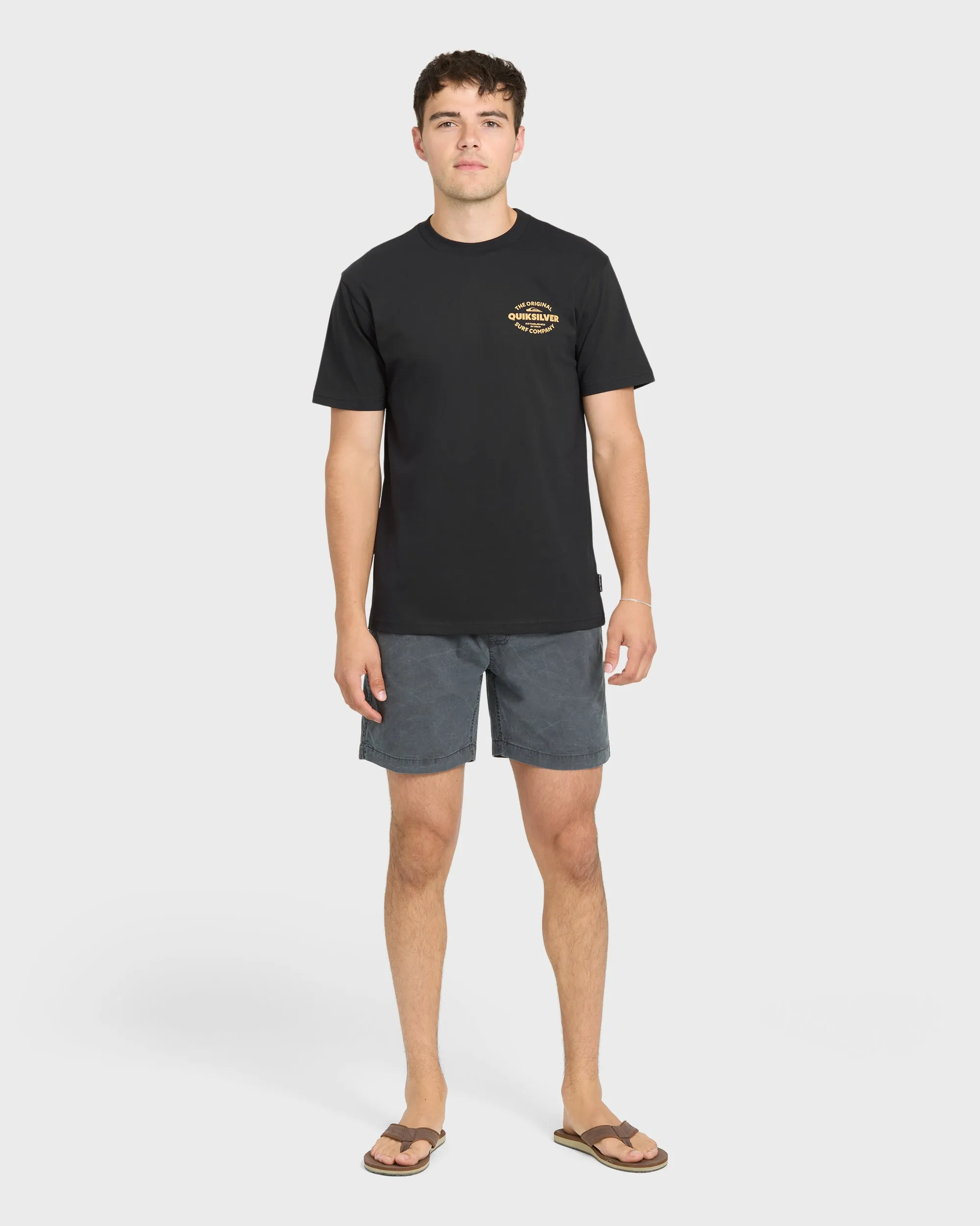 The Shed Short Sleeve Cotton T-Shirt - Black sold by Quiksilver product image thumbnail 4