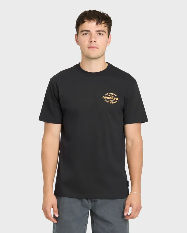 The Shed Short Sleeve Cotton T-Shirt - Black made by Quiksilver