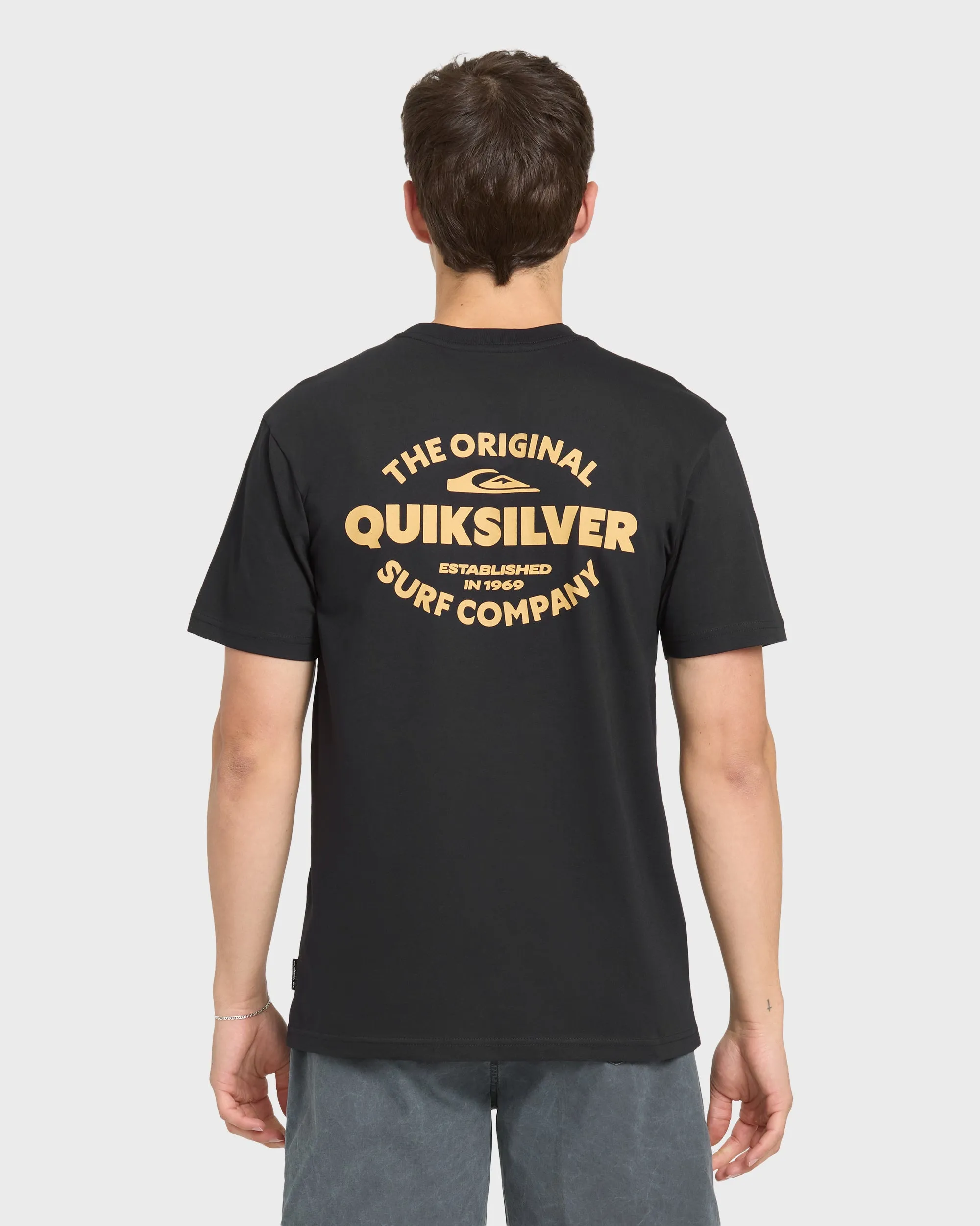 The Shed Short Sleeve Cotton T-Shirt - Black sold by Quiksilver product image thumbnail 2