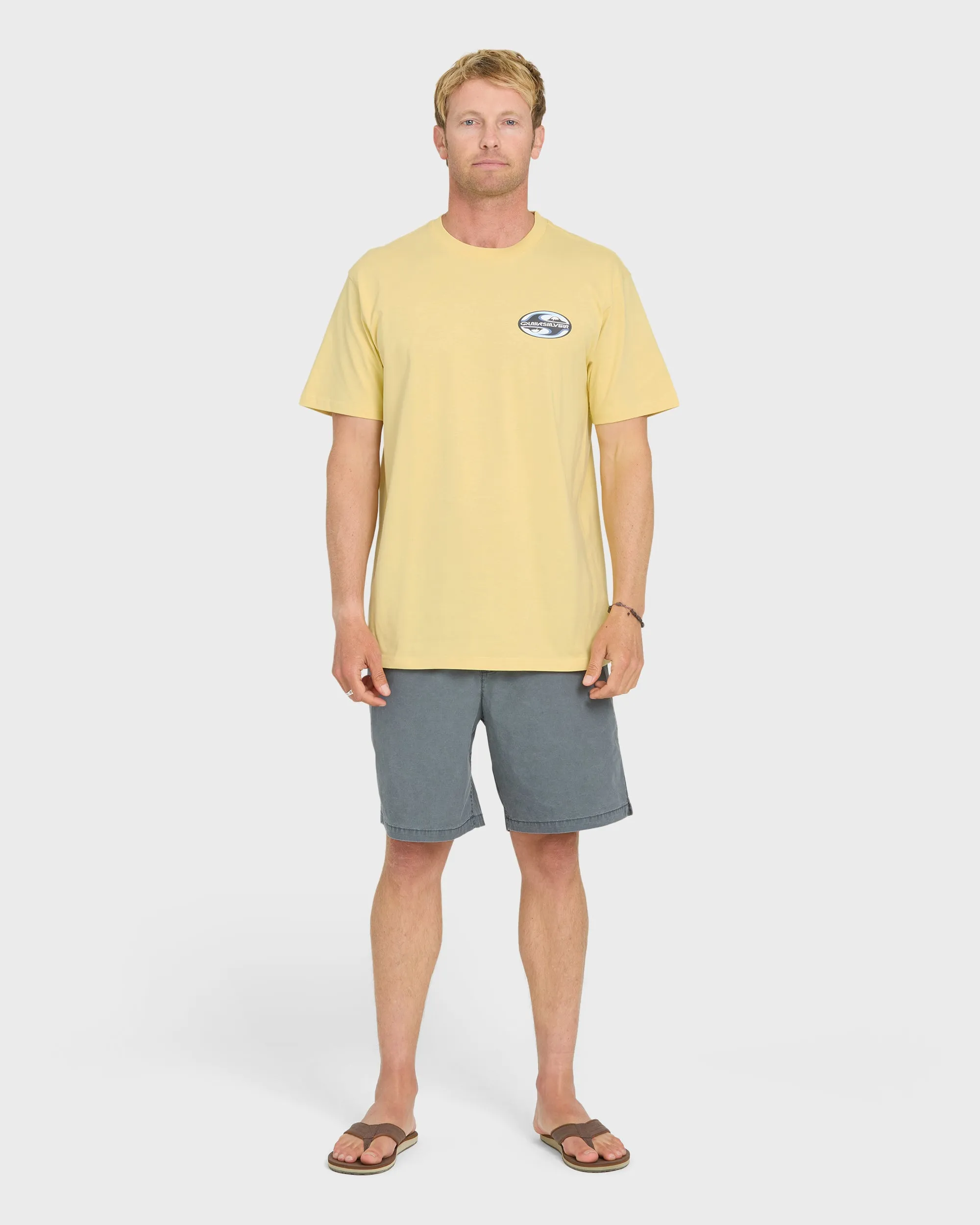Original Yin Yang Classic Short Sleeve Cotton T-Shirt - Dusky Citron sold by Quiksilver product image thumbnail 4