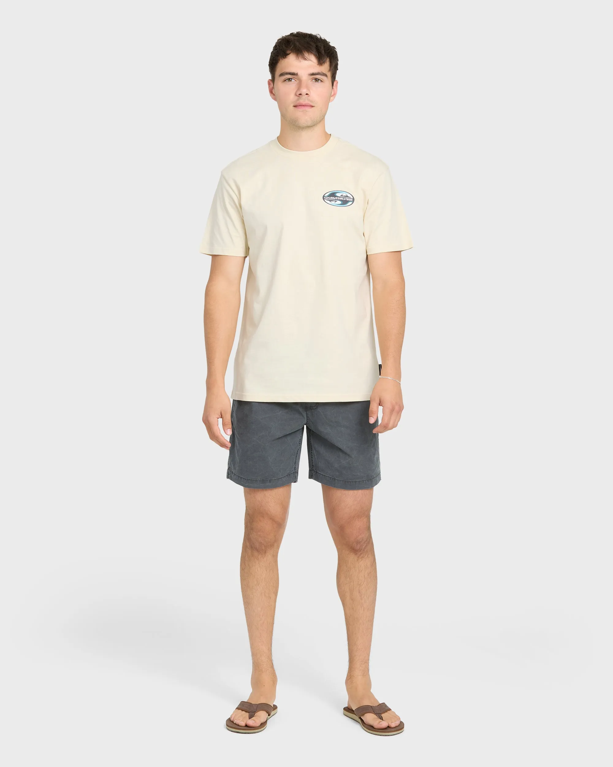 Original Yin Yang Classic Short Sleeve Cotton T-Shirt - Bone White sold by Quiksilver product image thumbnail 4