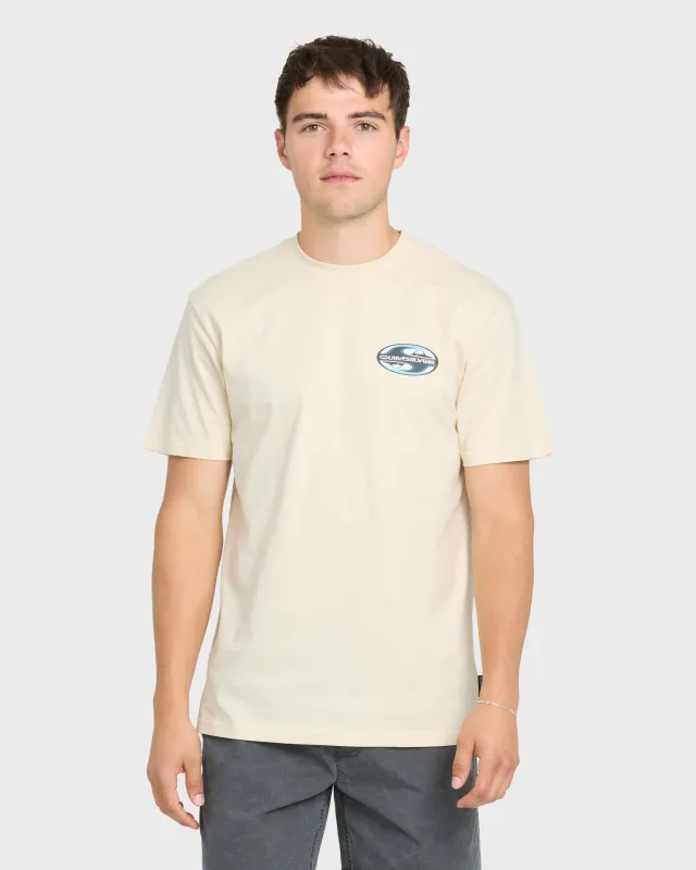 Original Yin Yang Classic Short Sleeve Cotton T-Shirt - Bone White made by Quiksilver