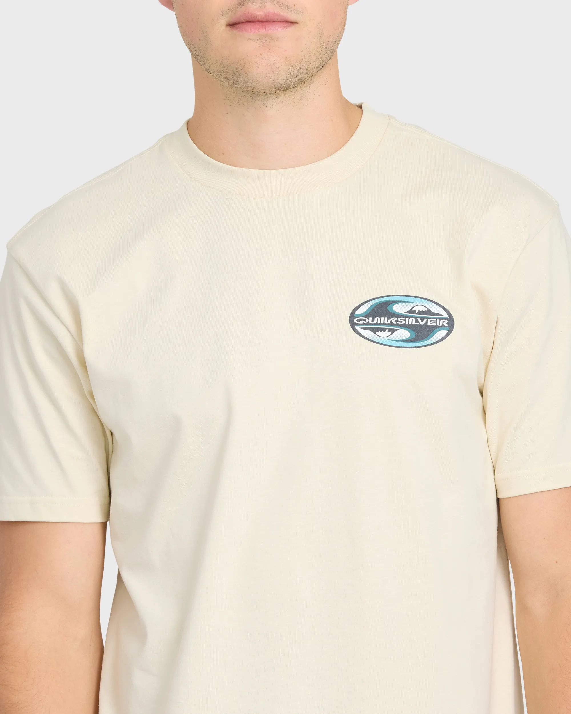 Original Yin Yang Classic Short Sleeve Cotton T-Shirt - Bone White sold by Quiksilver product image thumbnail 5