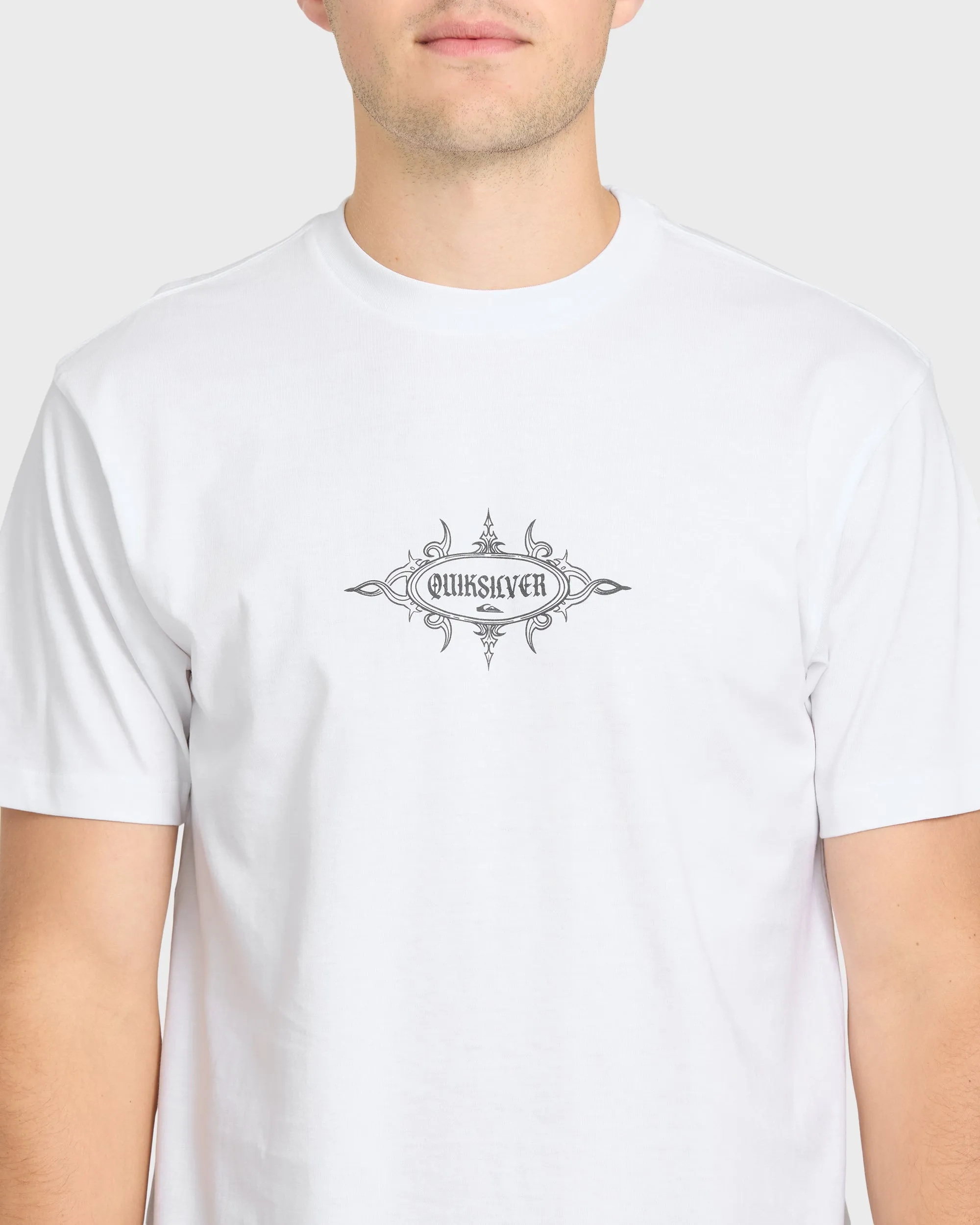 Crest Classic Short Sleeve Knit T-Shirt - White sold by Quiksilver product image thumbnail 5
