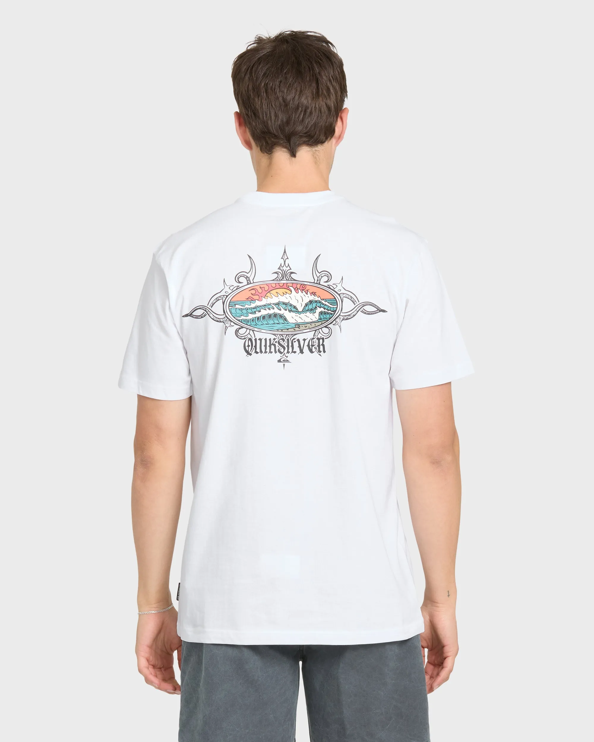 Crest Classic Short Sleeve Knit T-Shirt - White sold by Quiksilver product image thumbnail 2