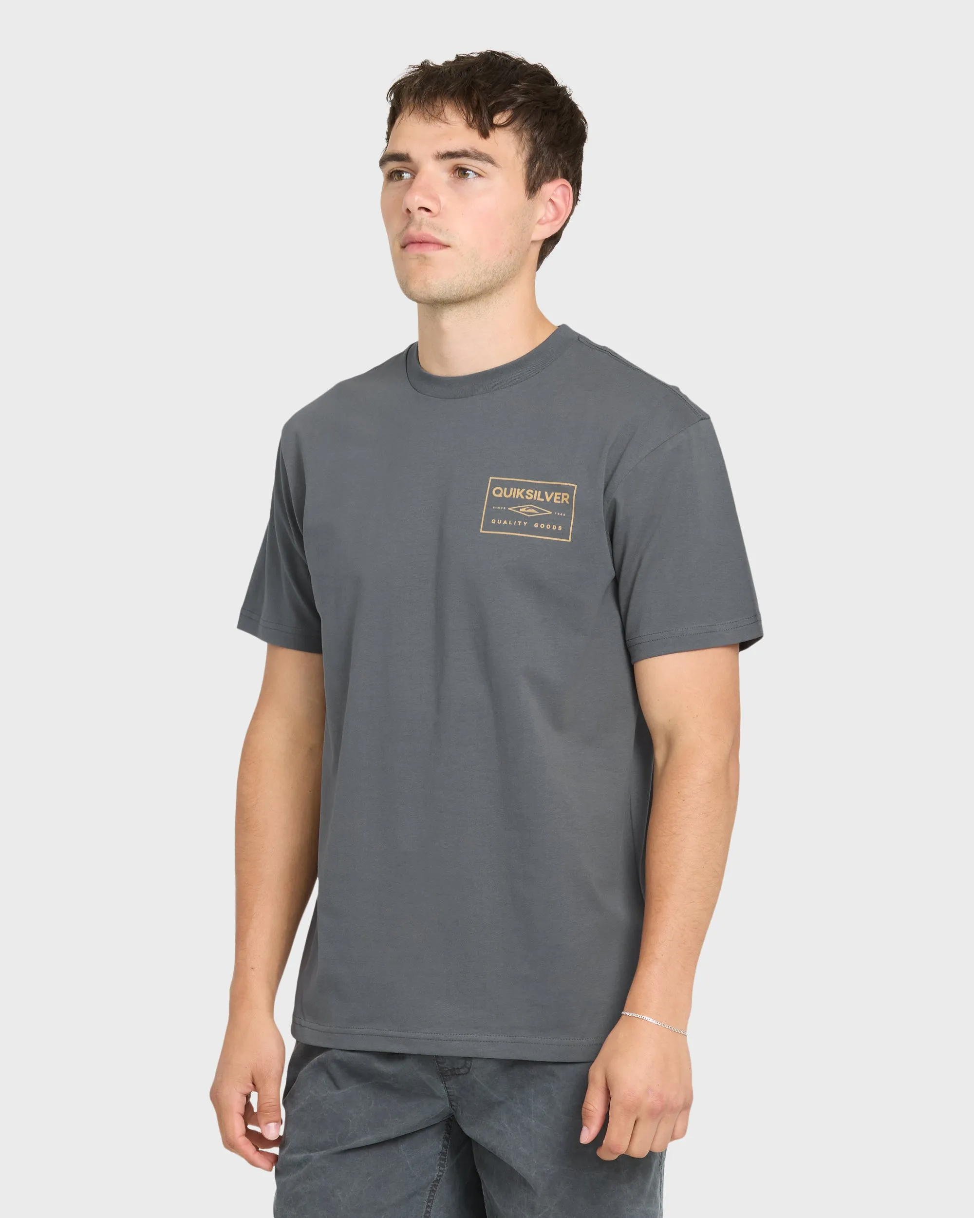 Stamped Short Sleeve Knit T-Shirt - Iron Gate sold by Quiksilver product image thumbnail 3