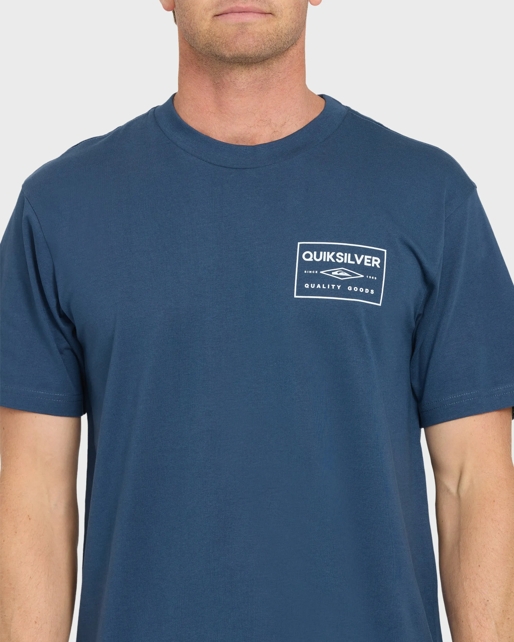 Stamped Short Sleeve Knit T-Shirt - Dark Denim sold by Quiksilver product image thumbnail 5