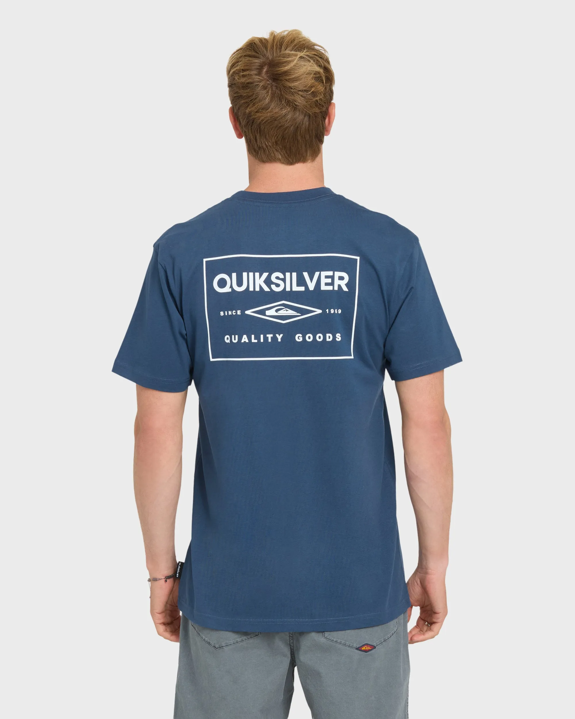 Stamped Short Sleeve Knit T-Shirt - Dark Denim sold by Quiksilver product image thumbnail 2