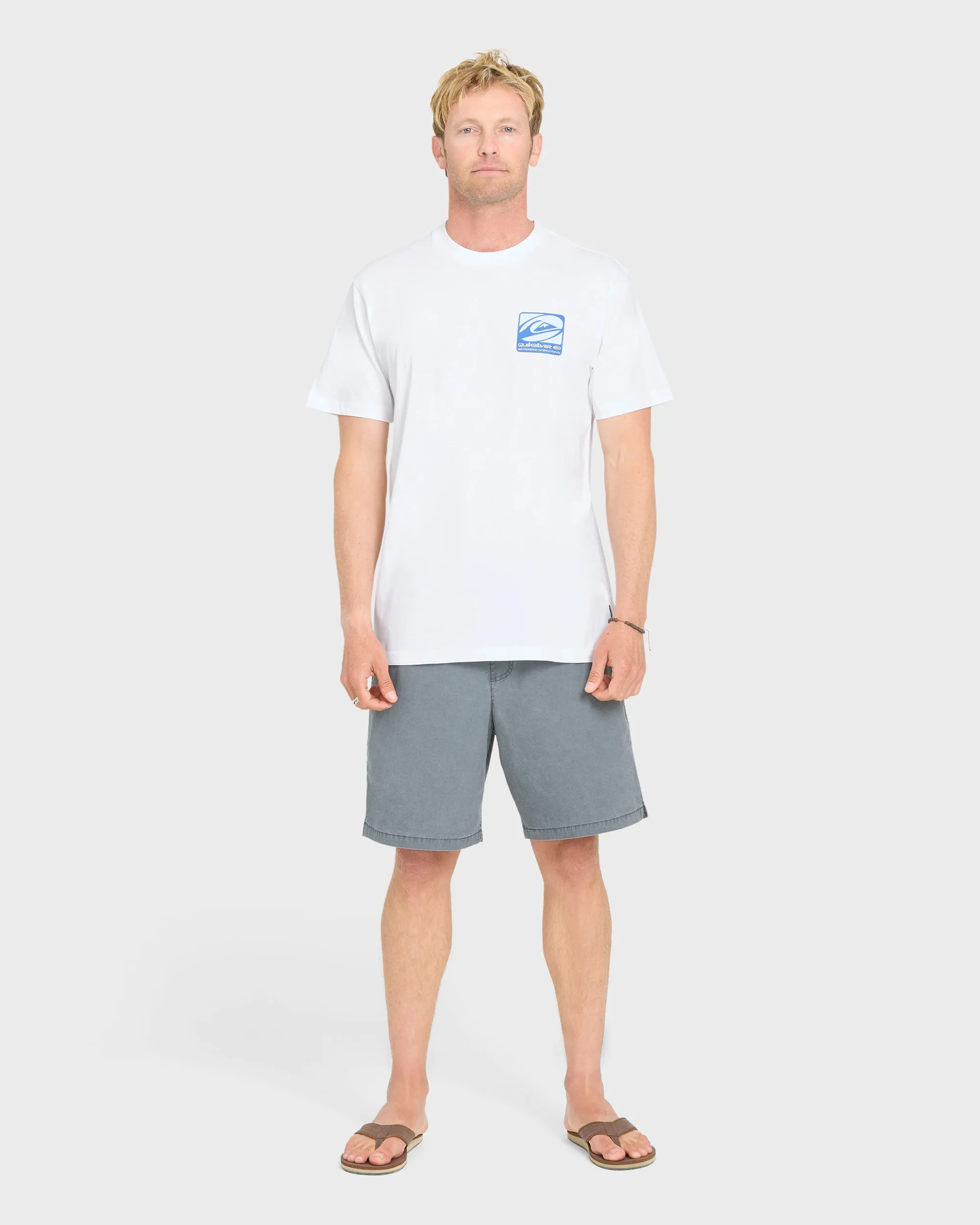 Out Of Bounds Classic Short Sleeve Cotton T-Shirt - White sold by Quiksilver product image thumbnail 4