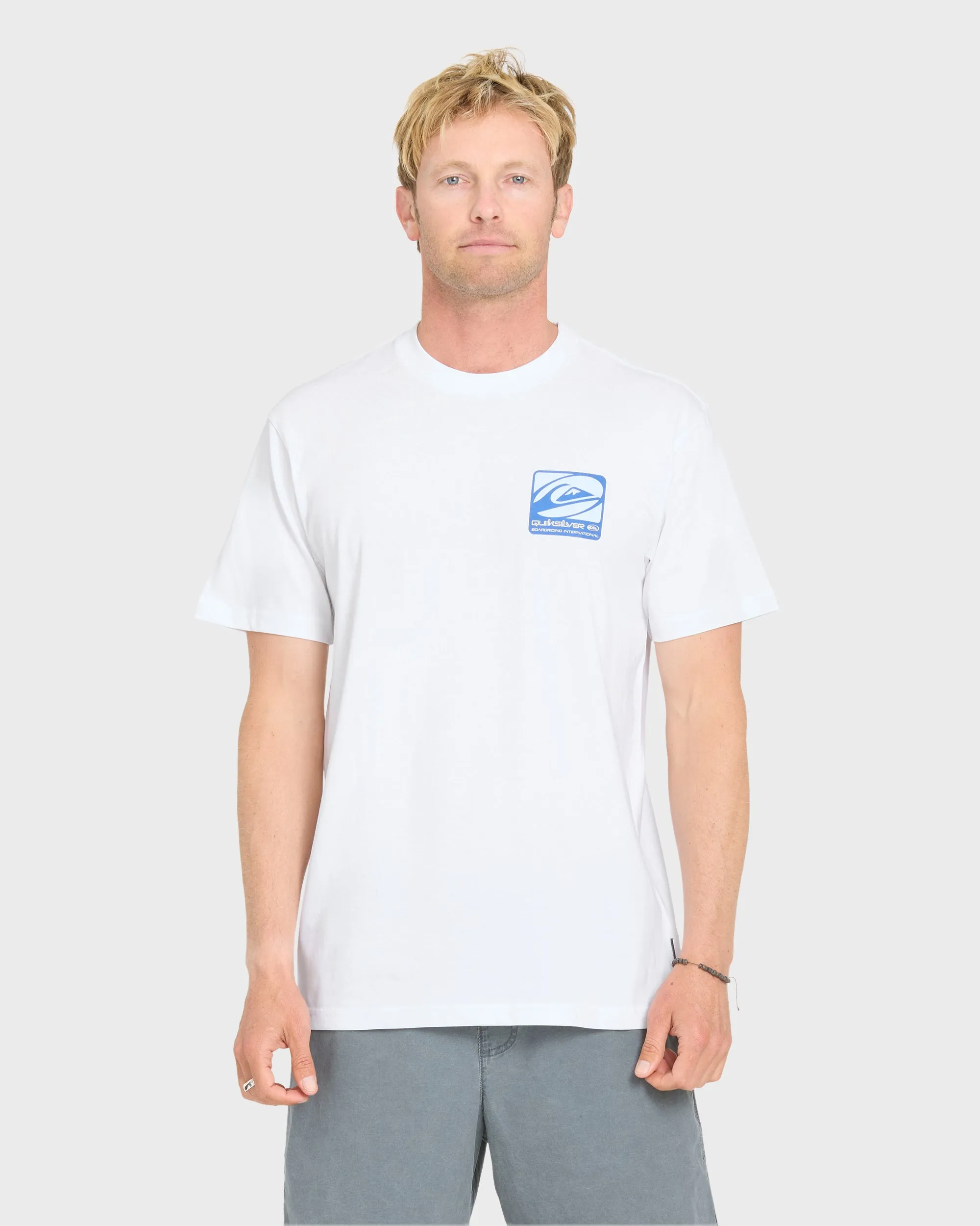 Out Of Bounds Classic Short Sleeve Cotton T-Shirt - White sold by Quiksilver