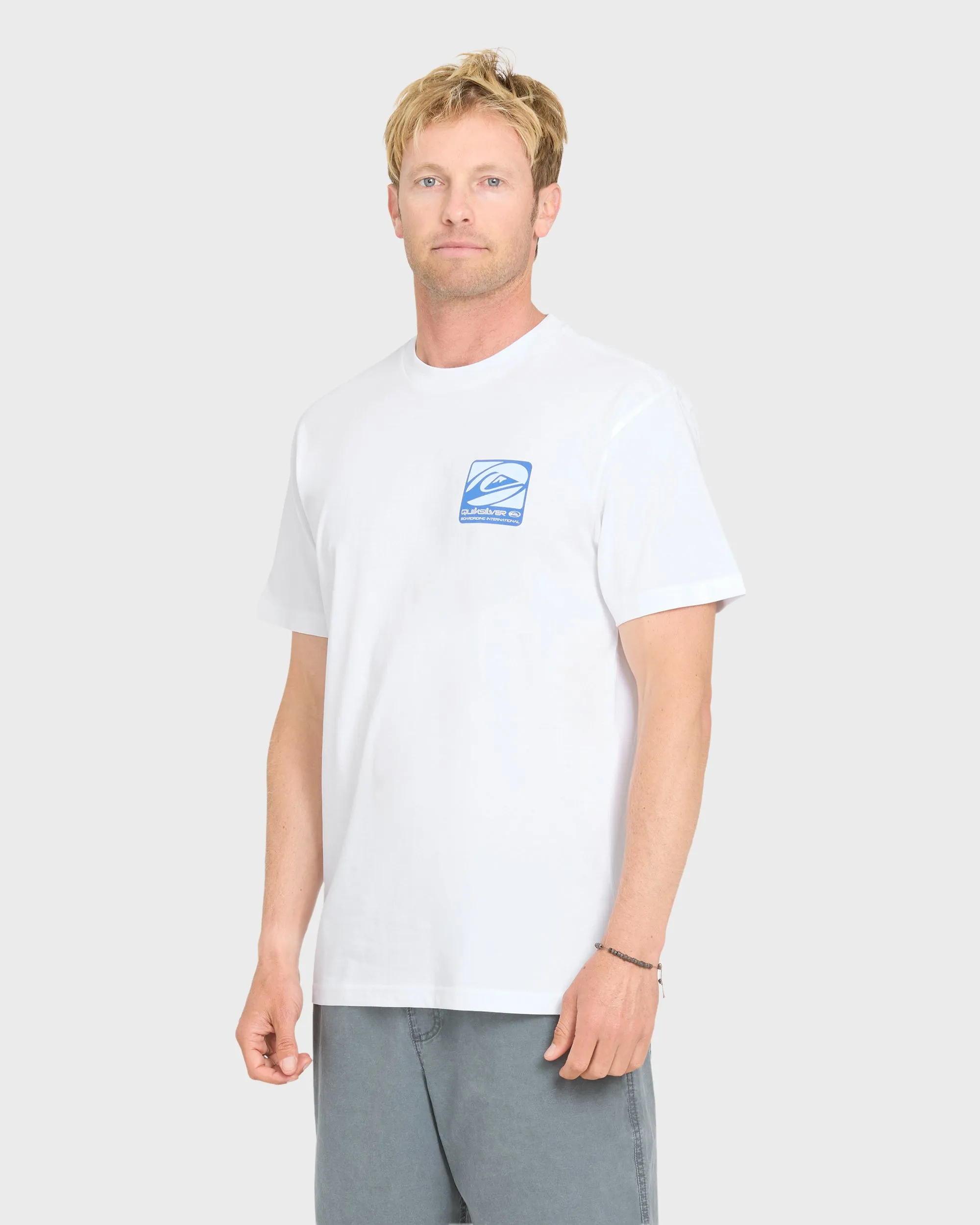 Out Of Bounds Classic Short Sleeve Cotton T-Shirt - White sold by Quiksilver product image thumbnail 3