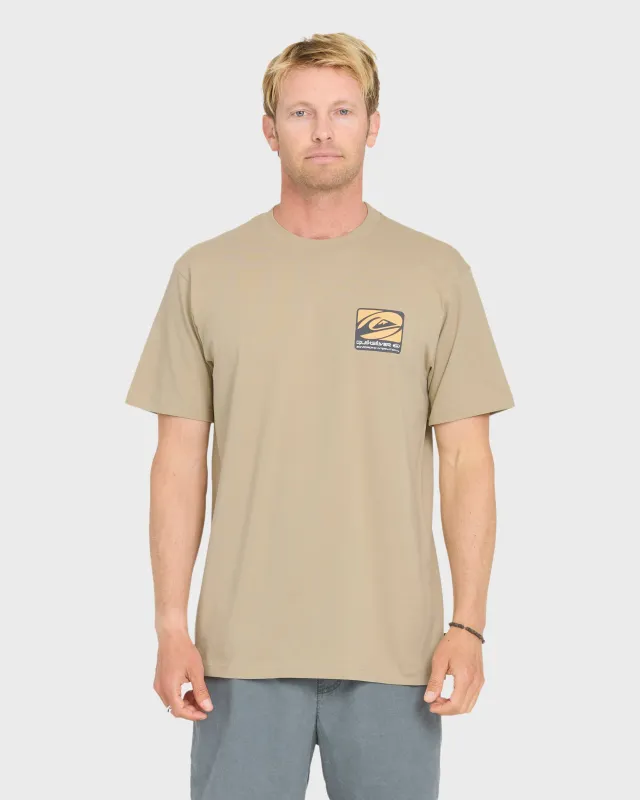 Out Of Bounds Classic Short Sleeve Cotton T-Shirt - Seneca Rock made by Quiksilver