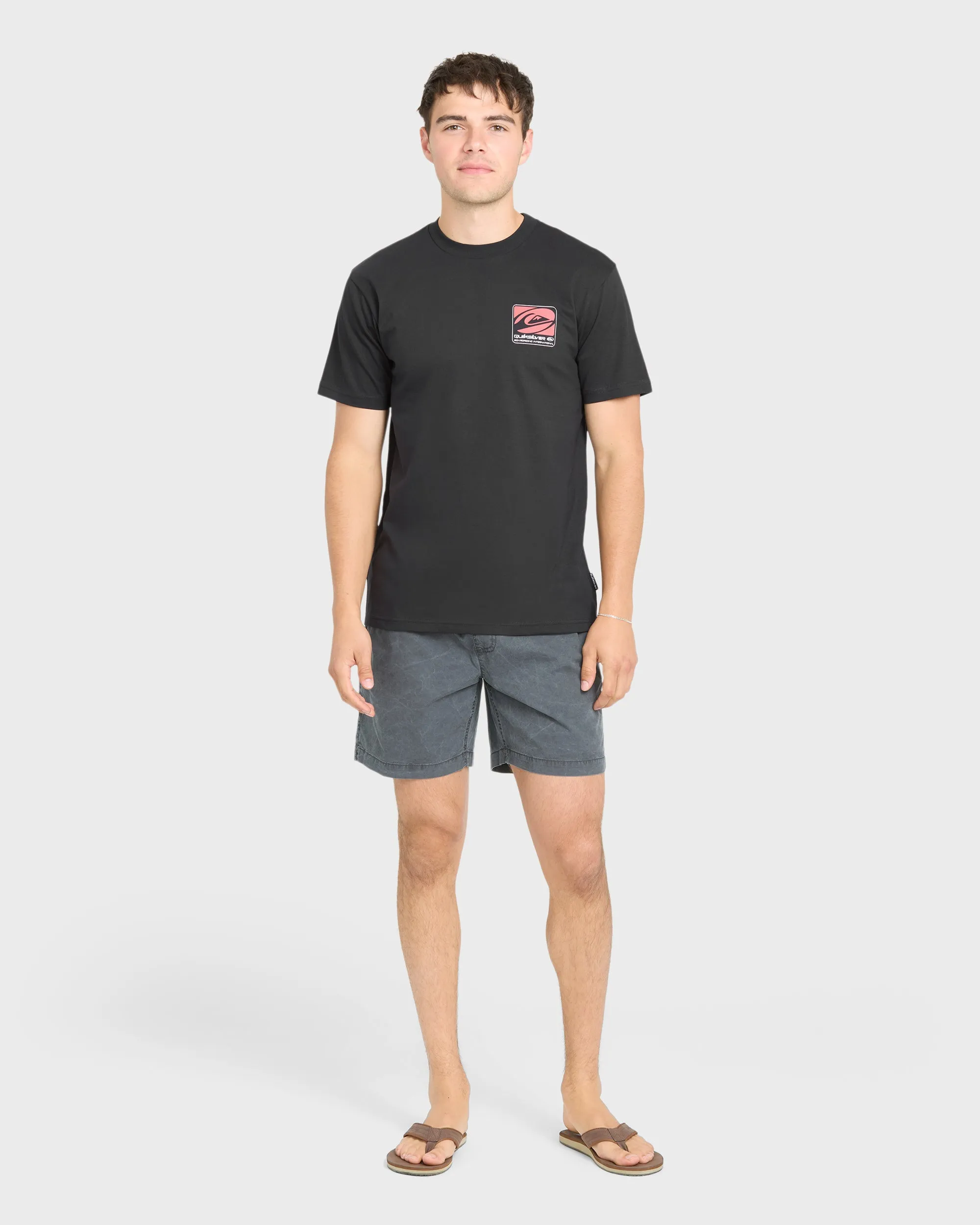 Out Of Bounds Classic Short Sleeve Cotton T-Shirt - Black sold by Quiksilver product image thumbnail 4