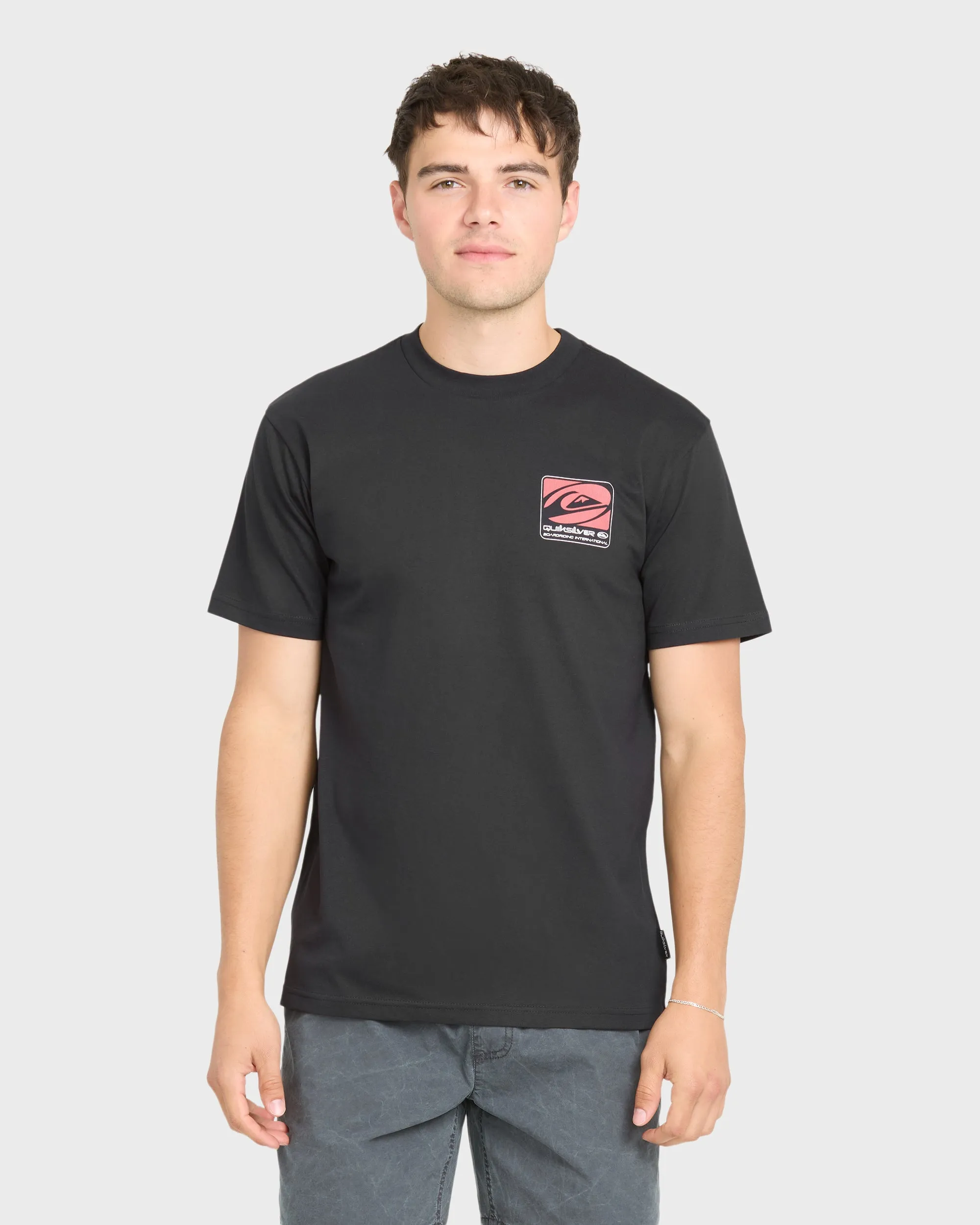 Out Of Bounds Classic Short Sleeve Cotton T-Shirt - Black sold by Quiksilver