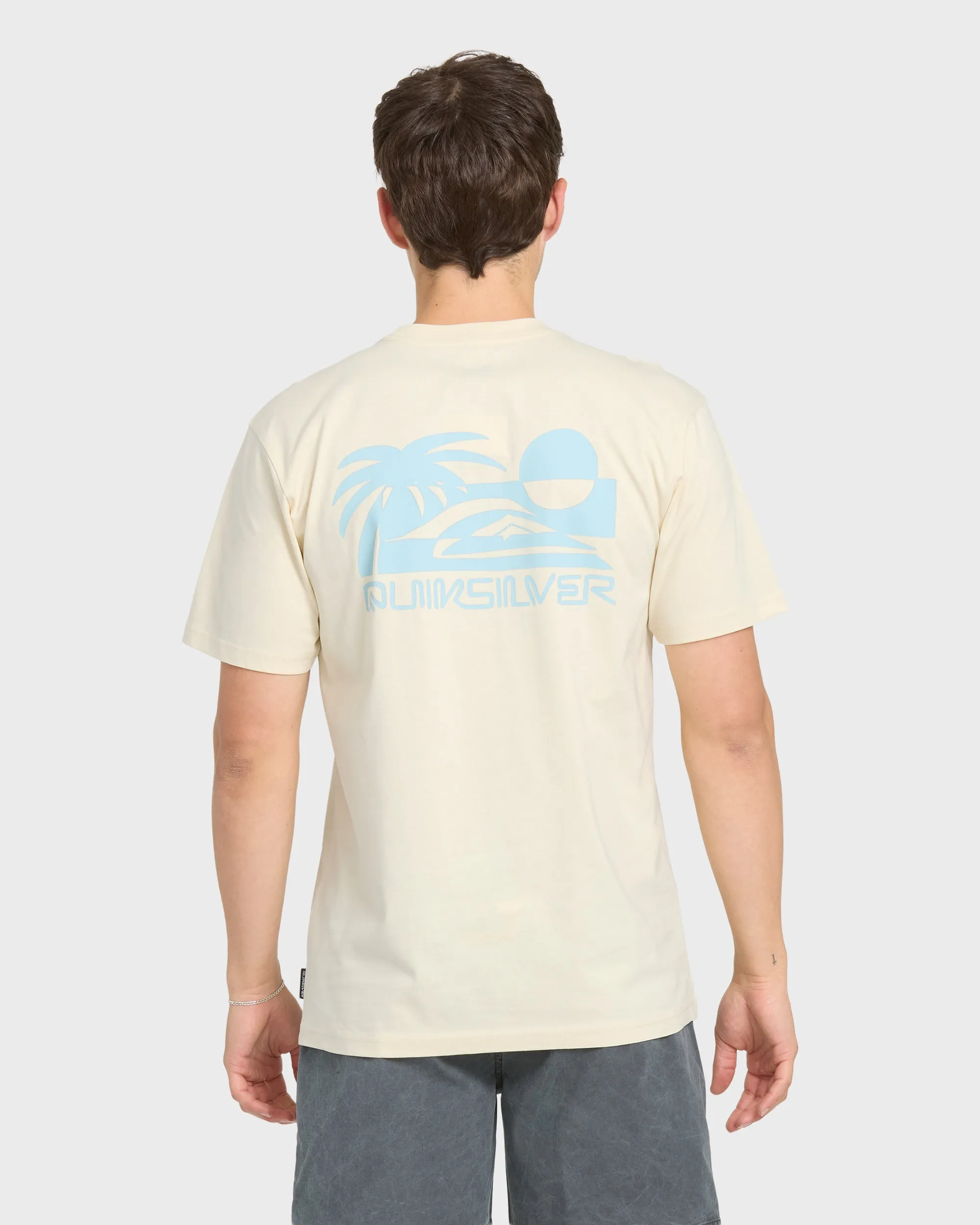 Reverse Cut Classic Short Sleeve Cotton T-Shirt - Bone White sold by Quiksilver product image thumbnail 2